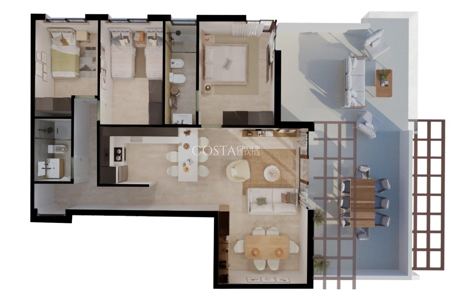 Neue Gebäude - Apartment -
Vera - Vera Playa
