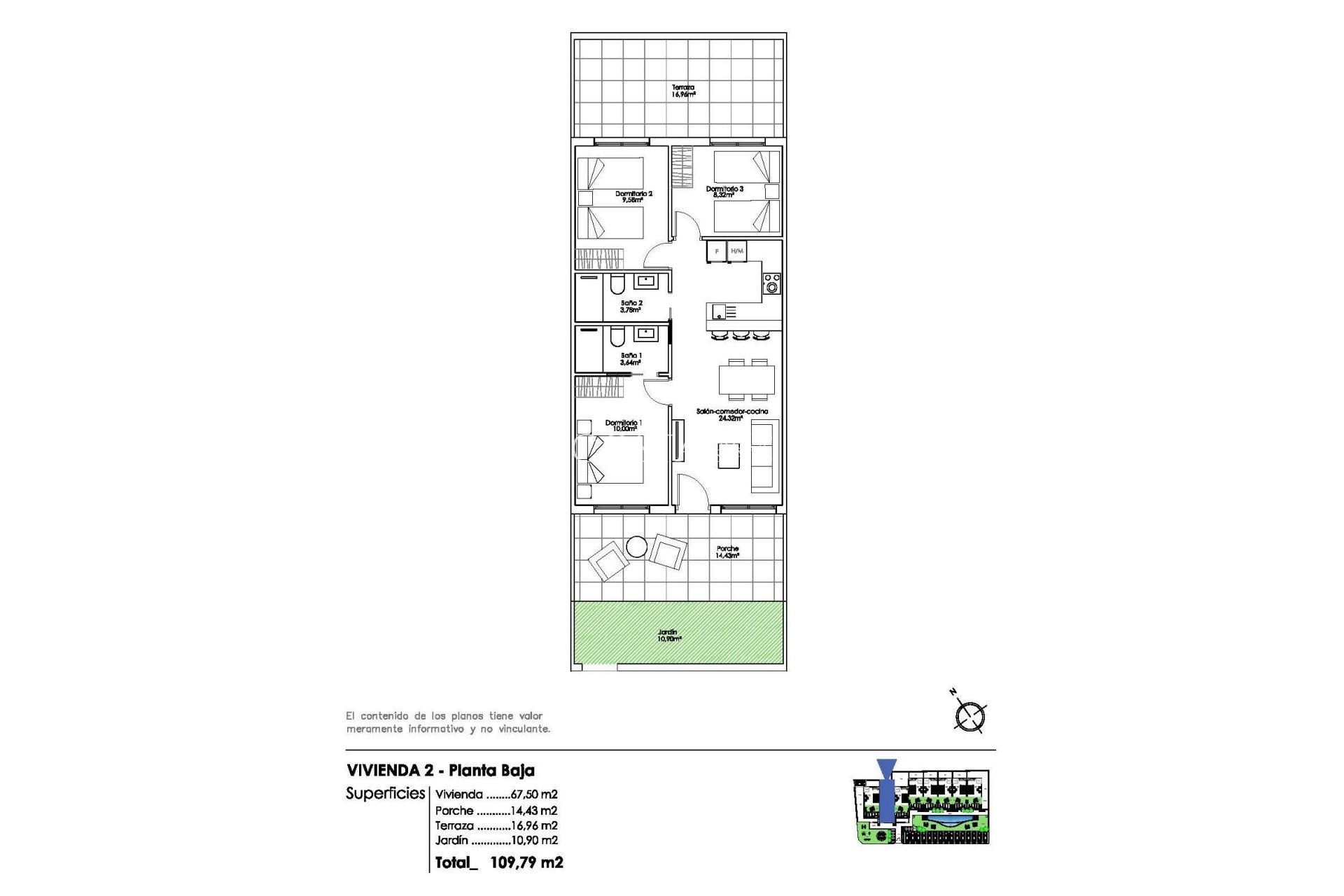 Neue Gebäude - Ground Floor Bungalow -
Pilar de la Horadada - Parque Ramon eugenio Escudero