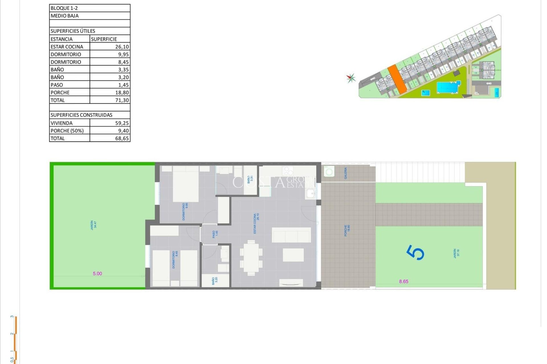 Neue Gebäude - Ground Floor Bungalow -
Pilar de la Horadada - pueblo