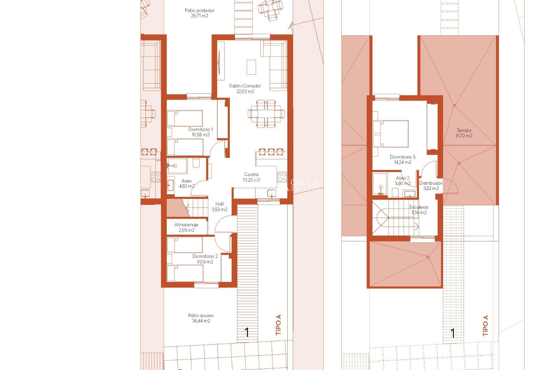 Neue Gebäude - Semidetached -
Banos y Mendigo - Altaona Golf