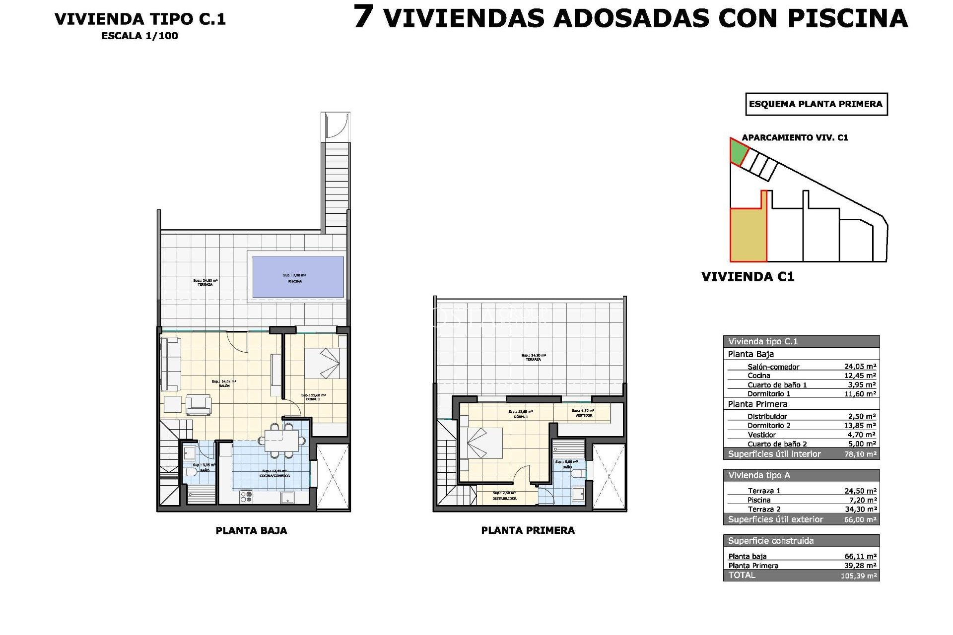 Neue Gebäude - Top Floor Bungalow -
Pilar de la Horadada - pueblo