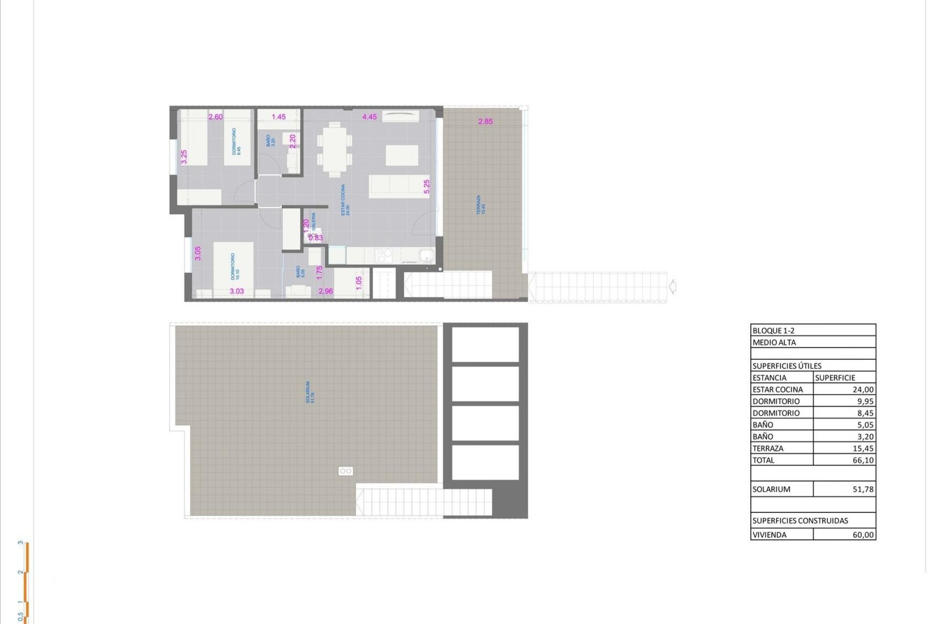 Neue Gebäude - Top Floor Bungalow -
Pilar de la Horadada - pueblo