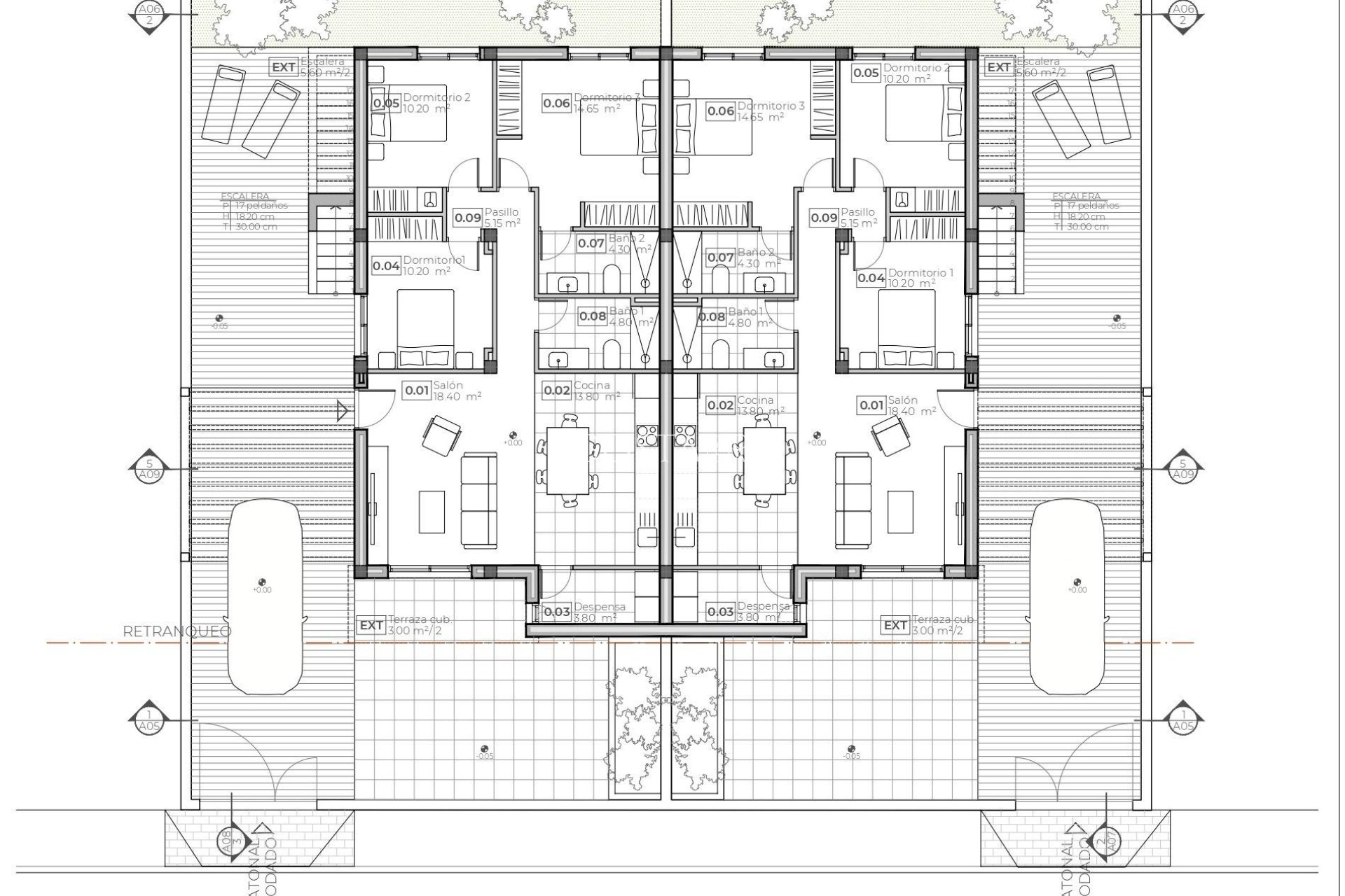Neue Gebäude - Villa -
Puerto de Mazarron - Caleñares