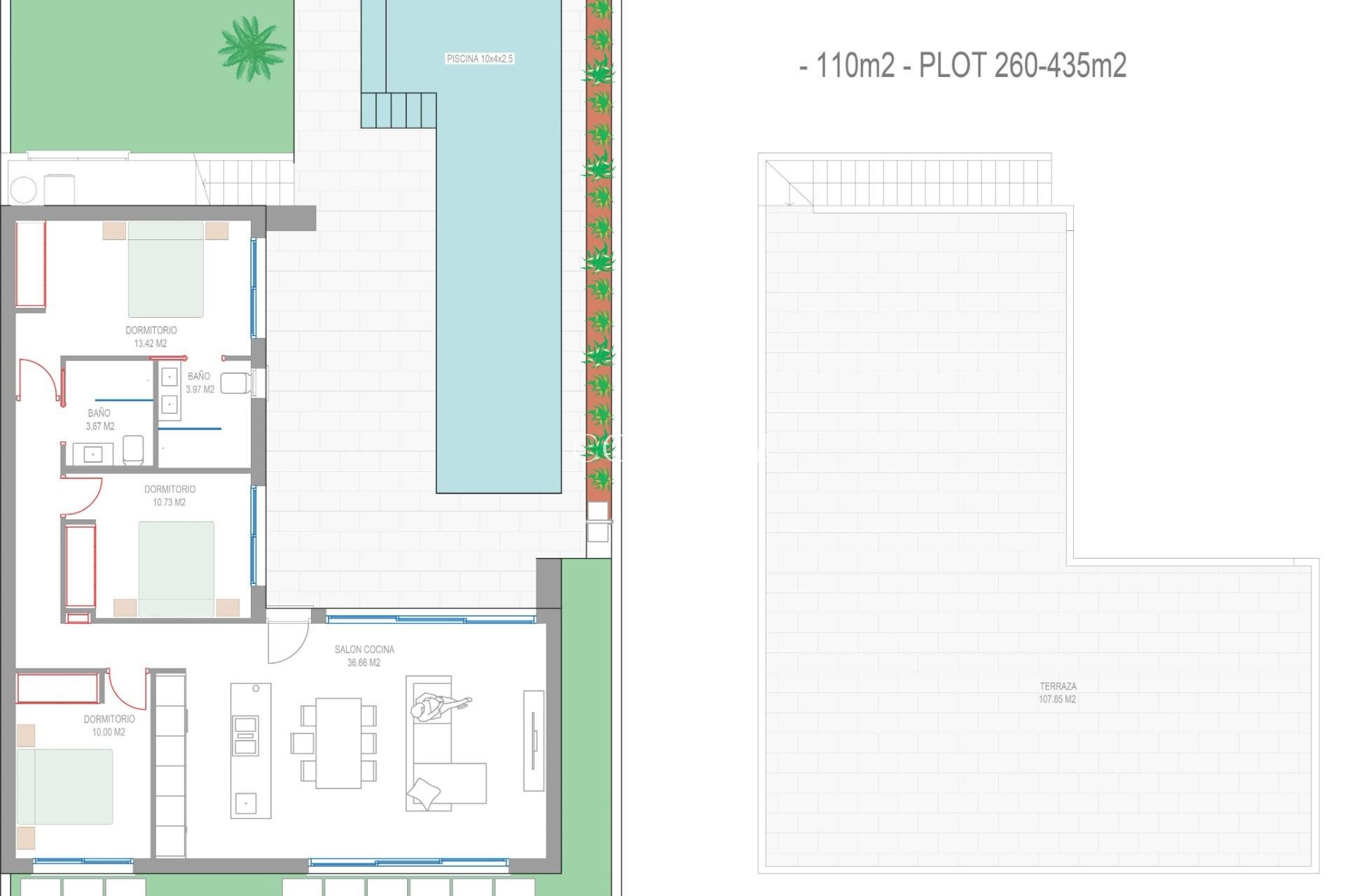 Neue Gebäude - Villa -
San Javier - Parque del doce