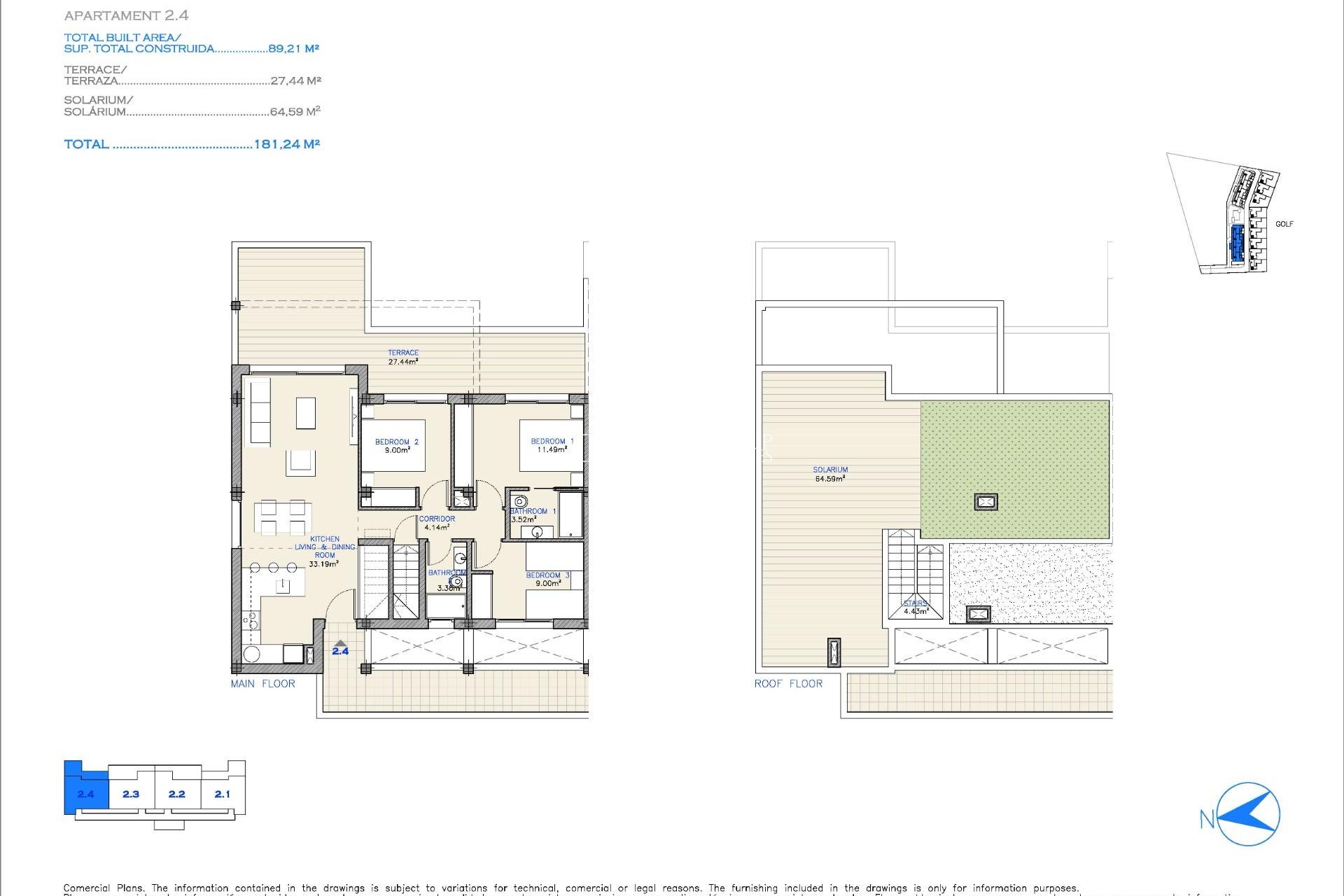 New Build - Apartment -
Los Alcazares - Serena Golf