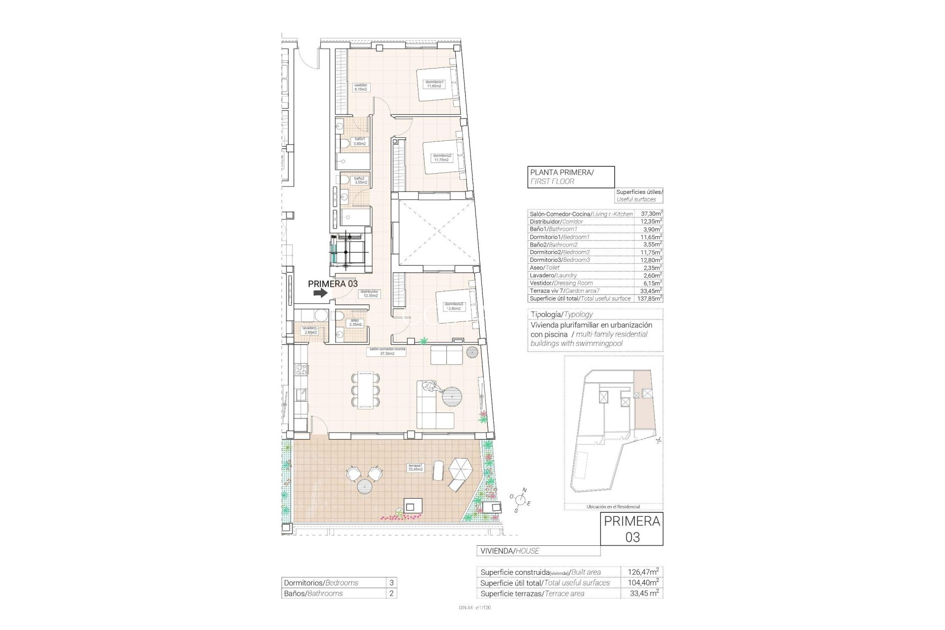 New Build - Apartments -
Hondón de las Nieves - Pueblo
