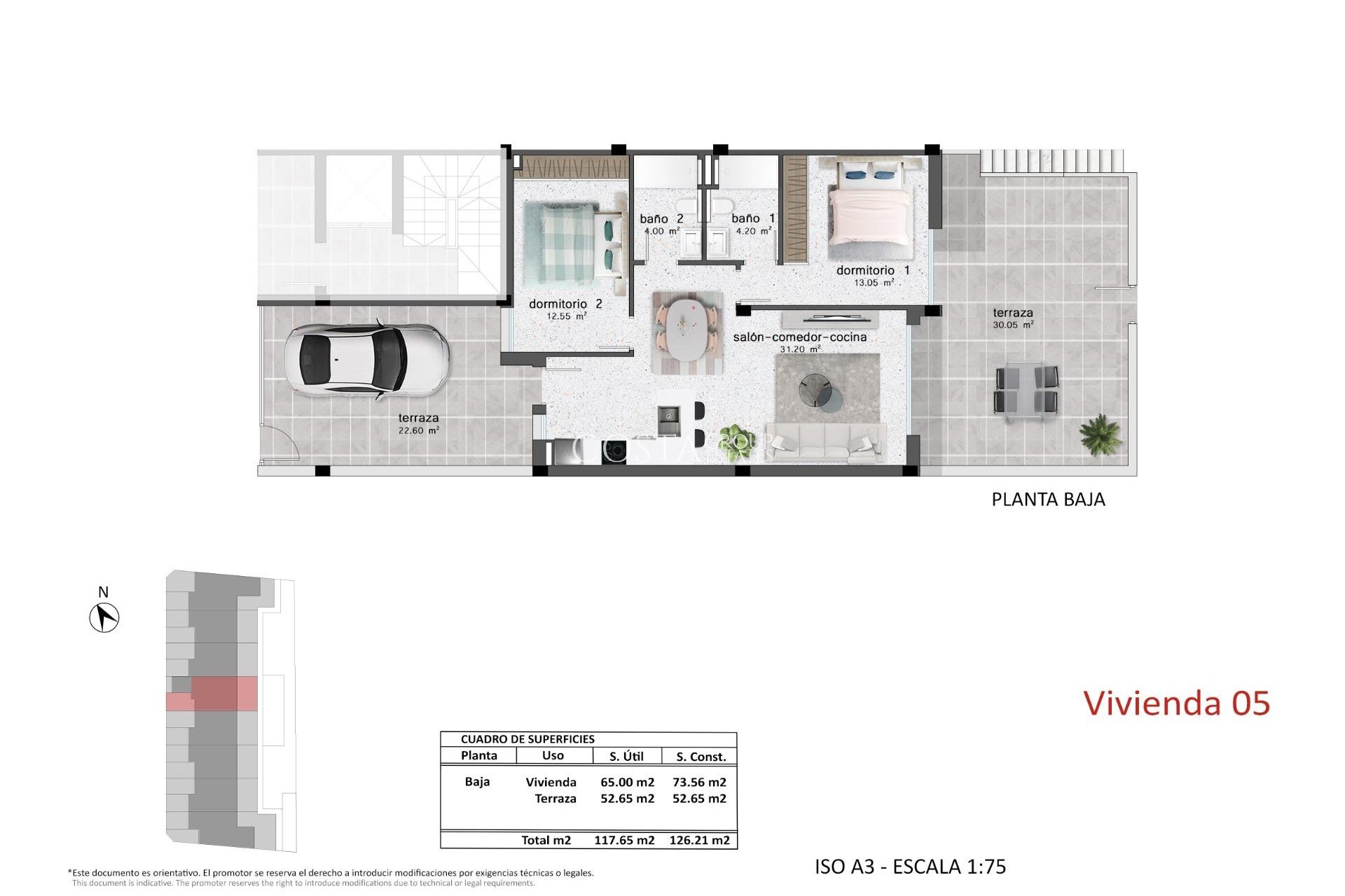 New Build - Ground Floor Bungalow -
Pilar de la Horadada - pueblo