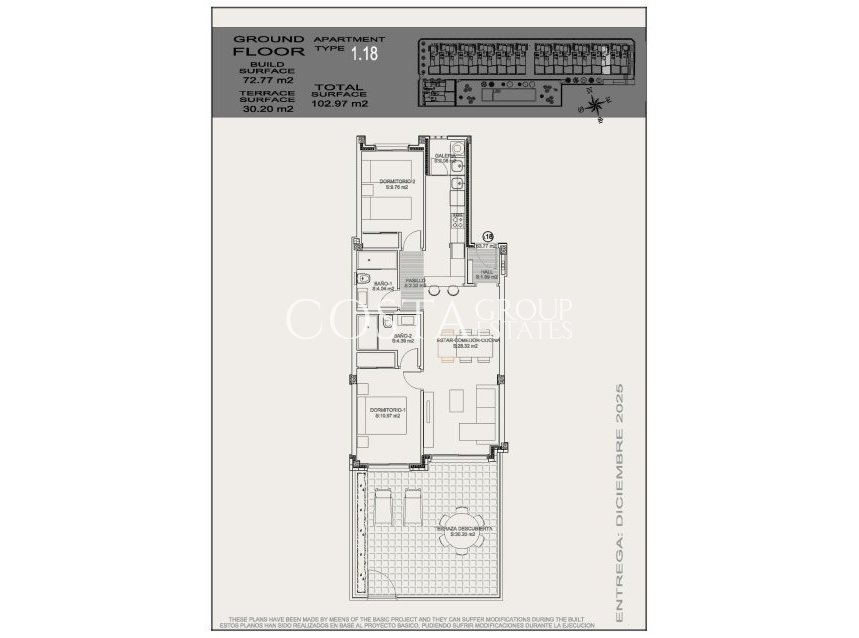 New Build - Ground Floor Bungalow -
Torrevieja - Altos del Sol