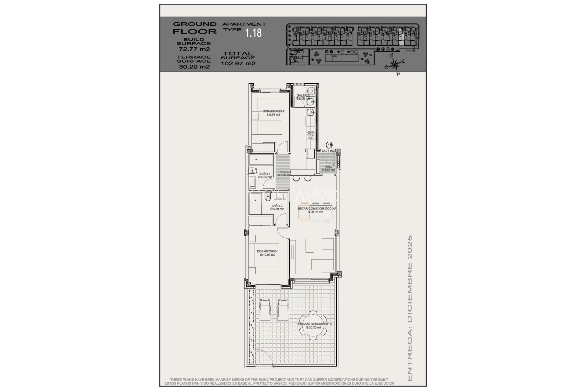 New Build - Ground Floor Bungalow -
Torrevieja - Altos del Sol