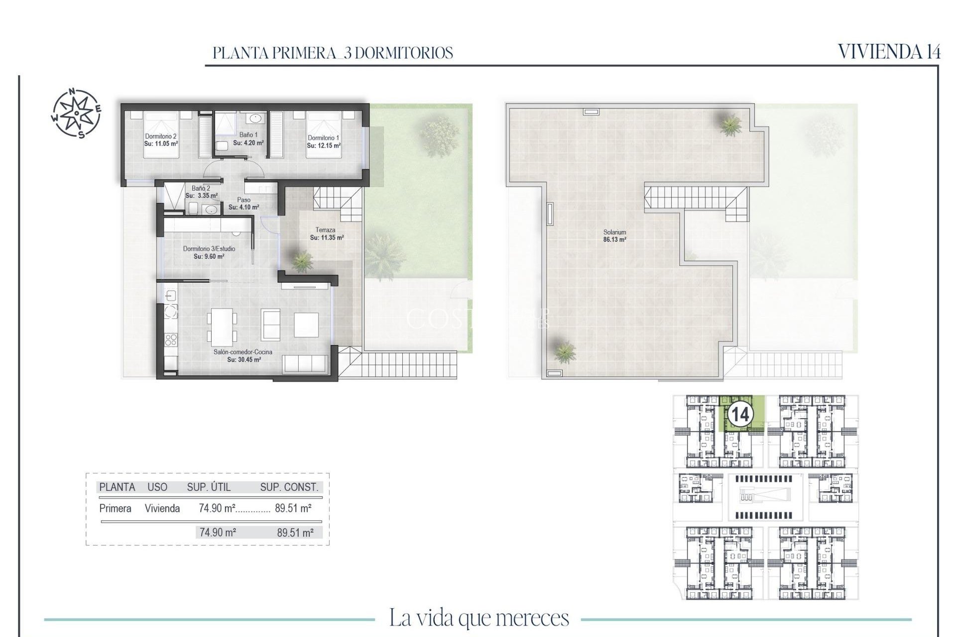 New Build - Top Floor Bungalow -
Alhama De Murcia - Condado De Alhama