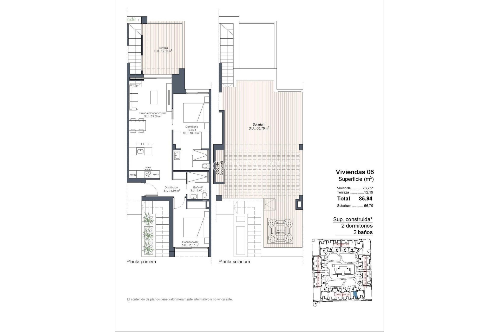 New Build - Top Floor Bungalow -
Ciudad Quesada - Lo Marabú