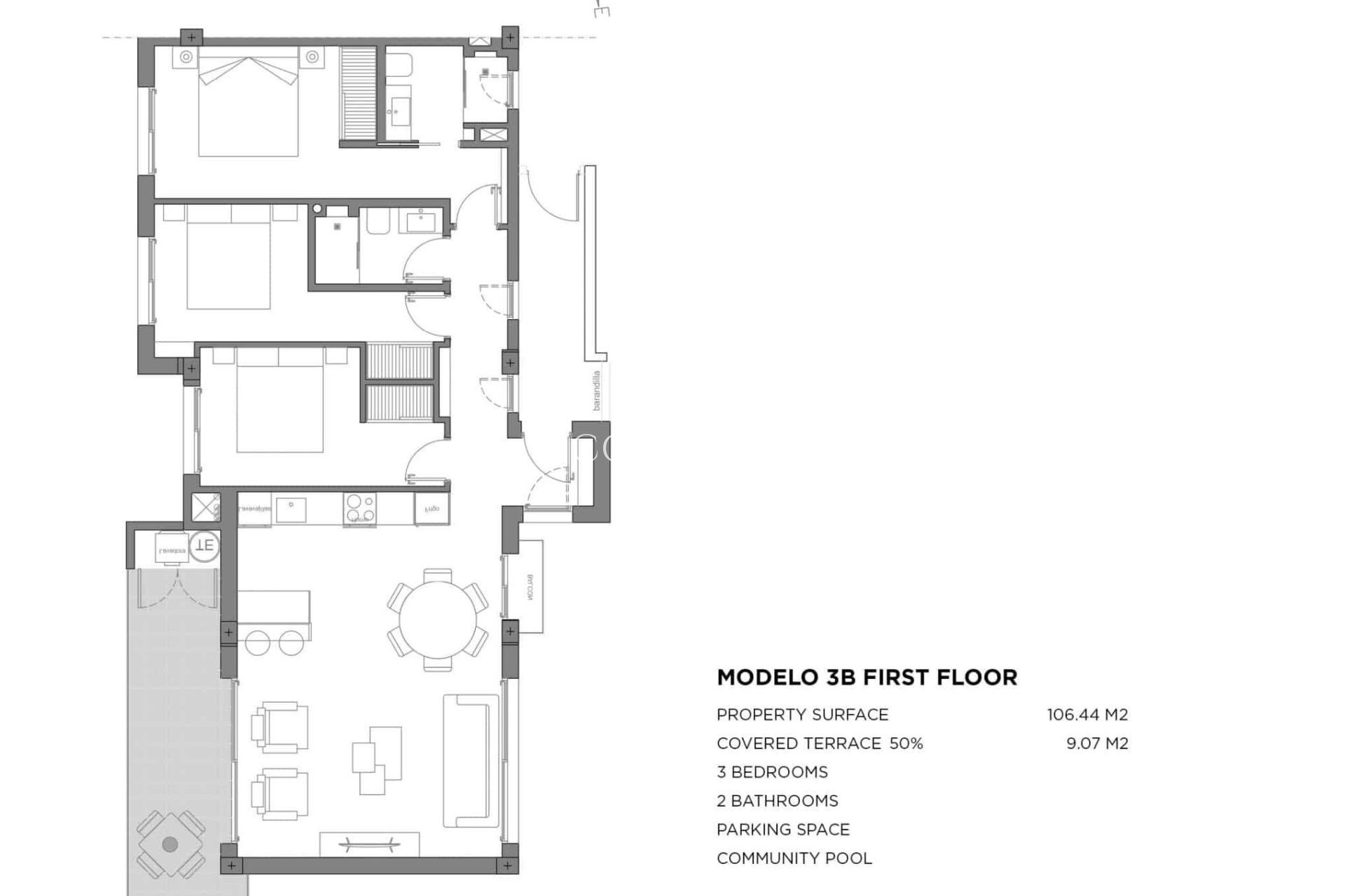 Nieuwbouw Woningen - Apartments -
Los Alcazares - Parque Diana