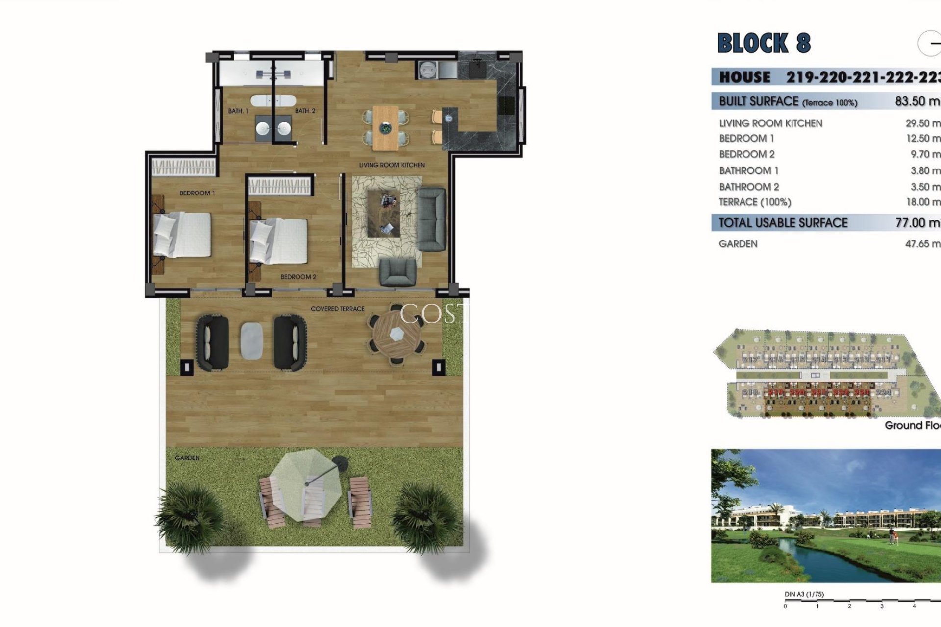 Nieuwbouw Woningen - Ground floor apartment -
Los Alcazares - La Serena Golf