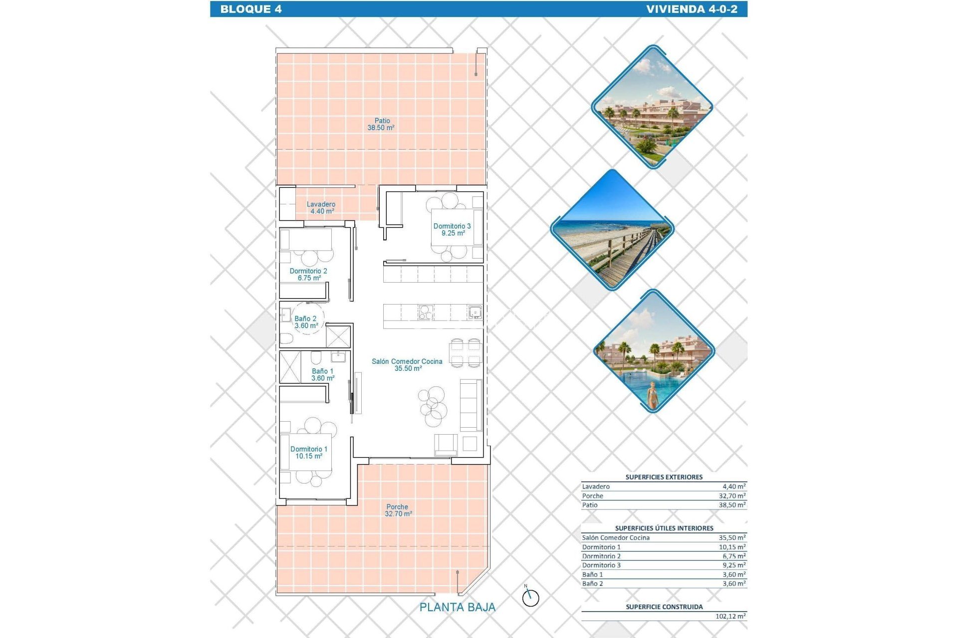 Nieuwbouw Woningen - Ground floor apartment -
Pilar de la Horadada - Lo Monte