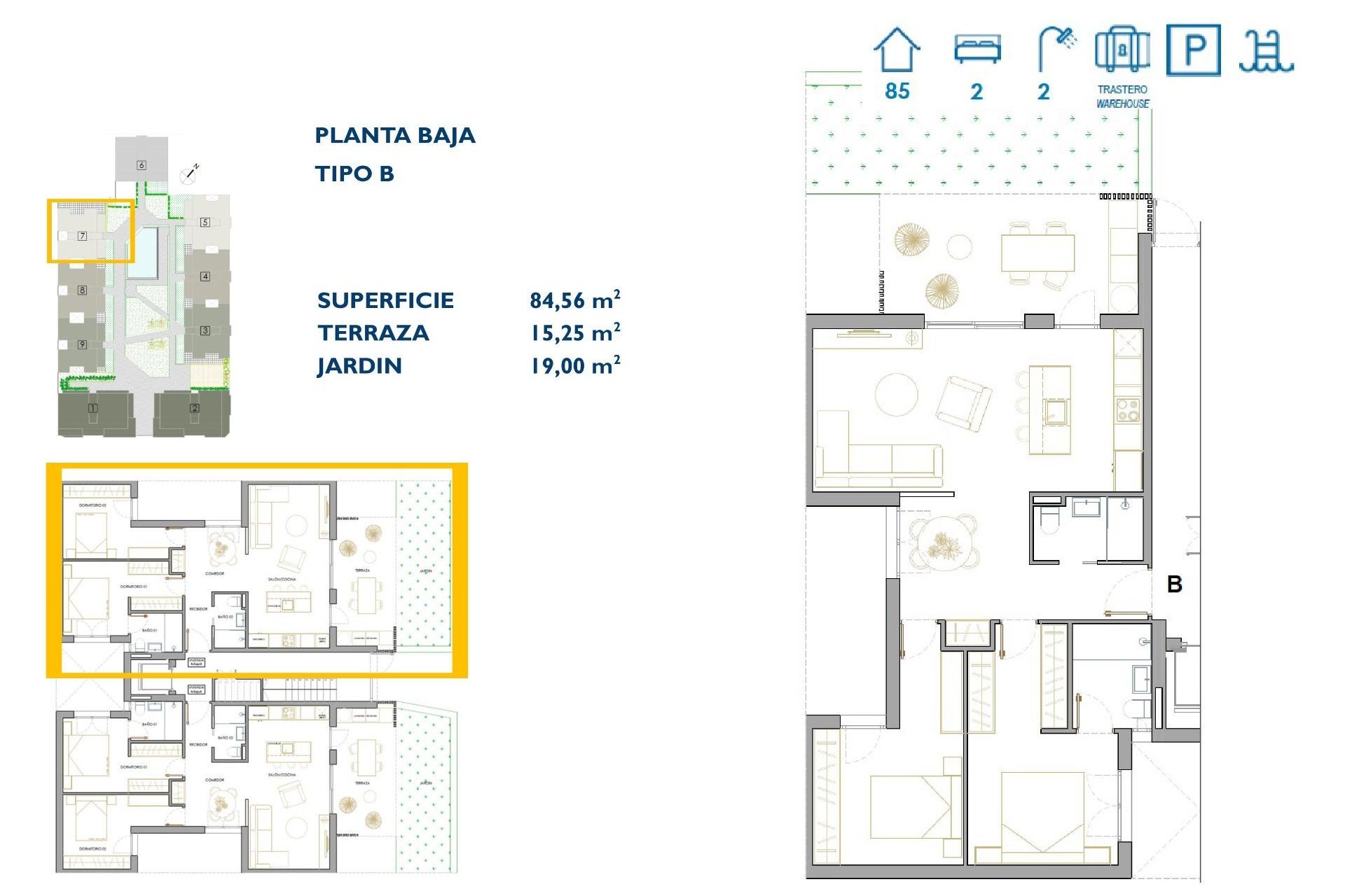 Nieuwbouw Woningen - Ground floor apartment -
San Pedro del Pinatar - Pueblo