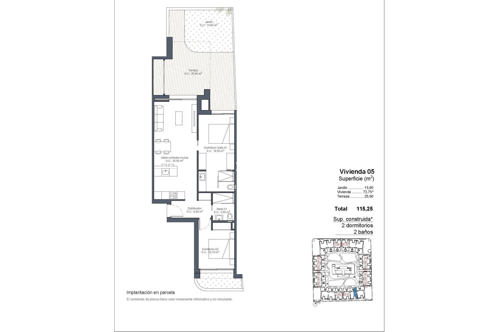 Nieuwbouw Woningen - Ground Floor Bungalow -
Ciudad Quesada - Lo Marabú