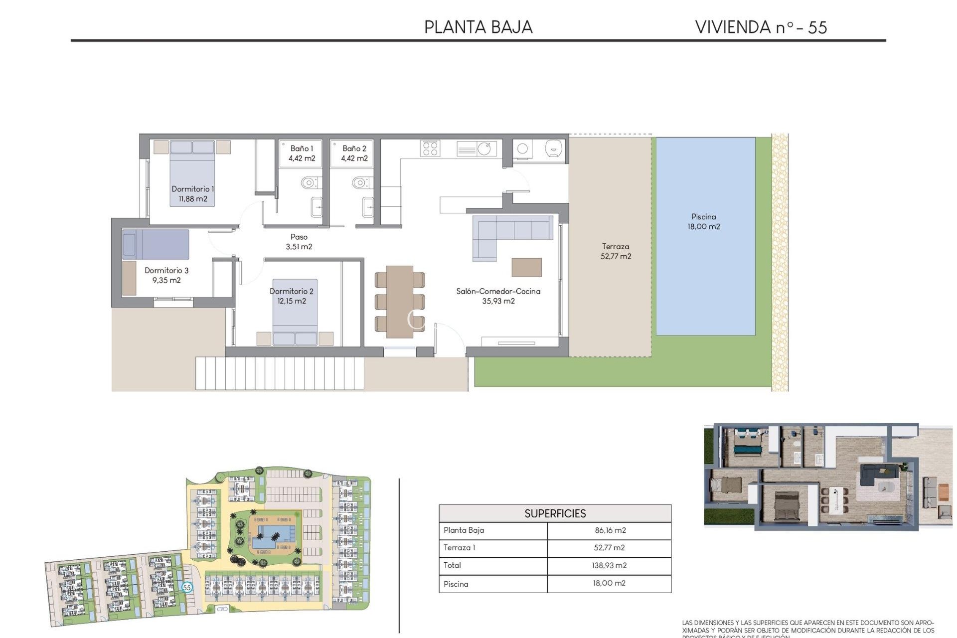 Nieuwbouw Woningen - Ground Floor Bungalow -
Finestrat - Finestrat Hills