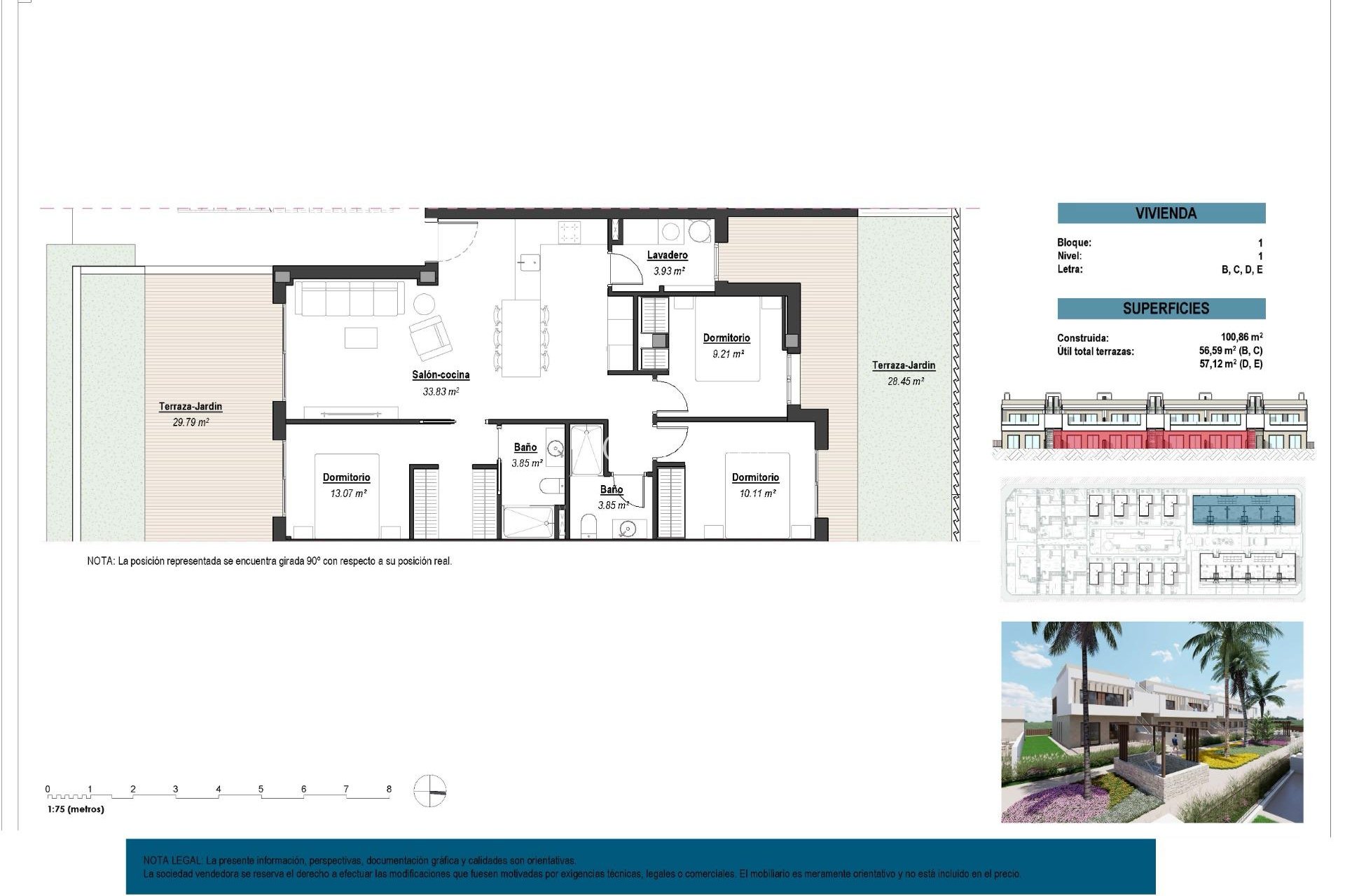 Nieuwbouw Woningen - Ground Floor Bungalow -
Los Alcazares - Serena Golf
