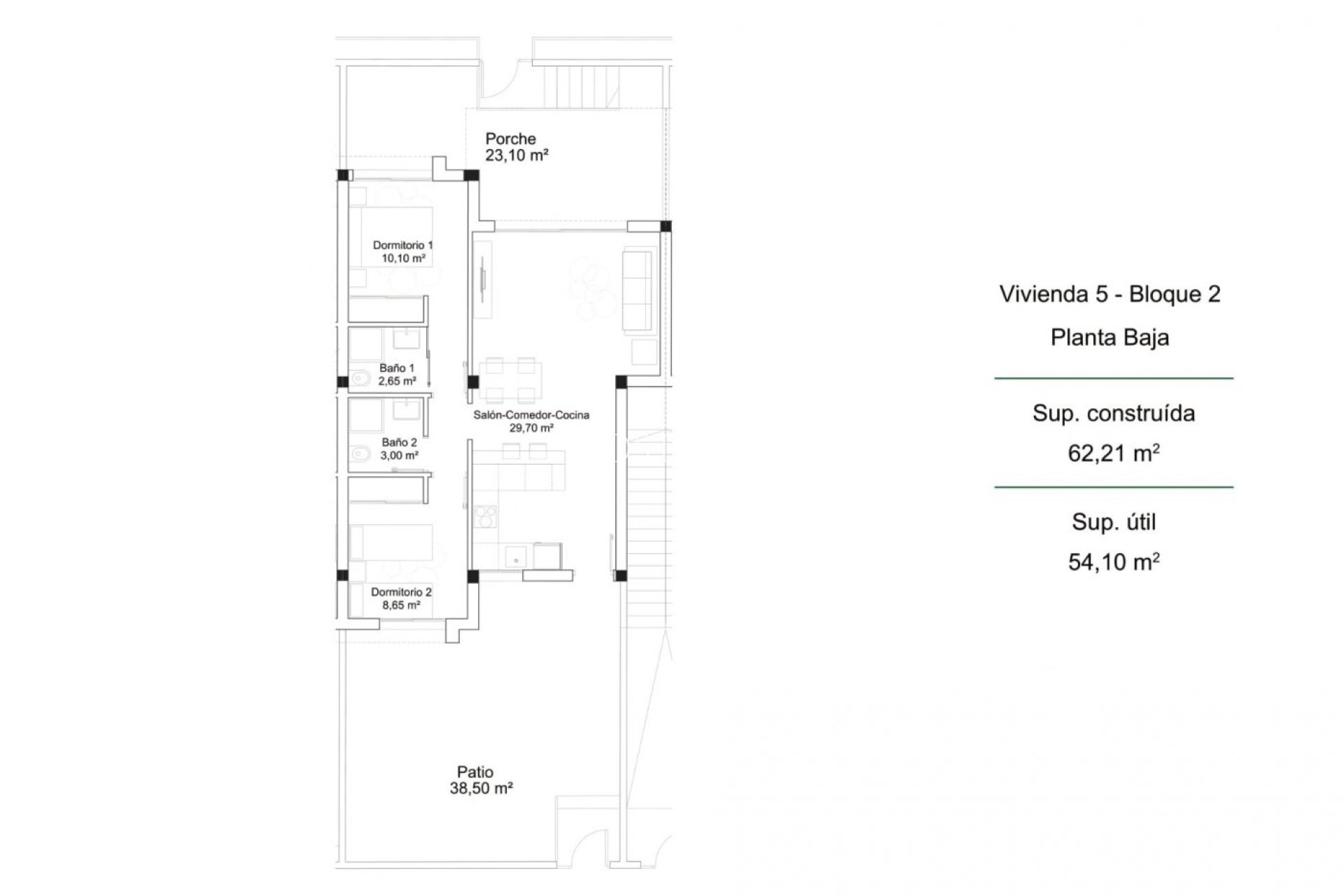 Nieuwbouw Woningen - Ground Floor Bungalow -
Orihuela Costa - PAU 26