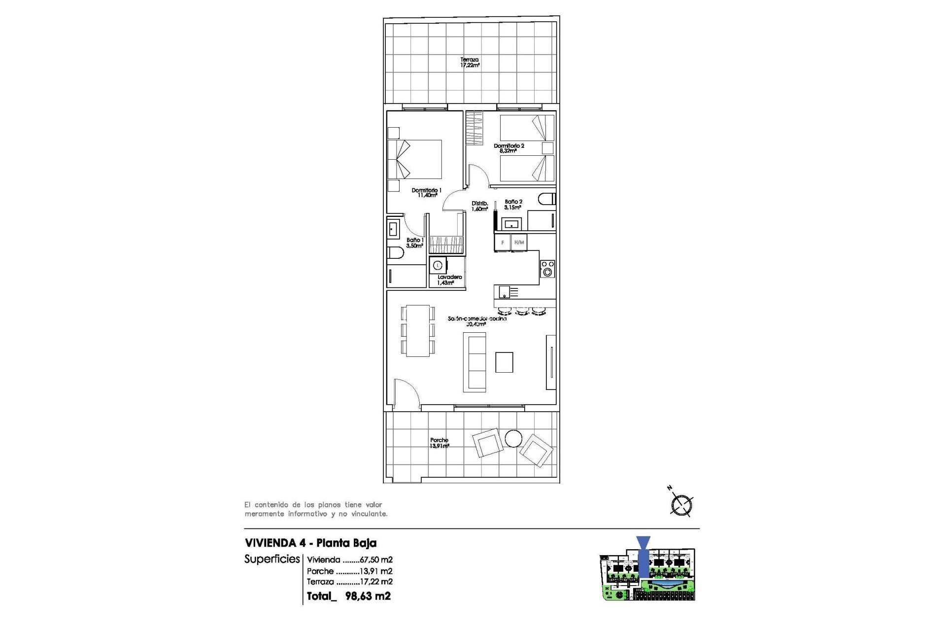 Nieuwbouw Woningen - Ground Floor Bungalow -
Pilar de la Horadada - Parque Ramon eugenio Escudero
