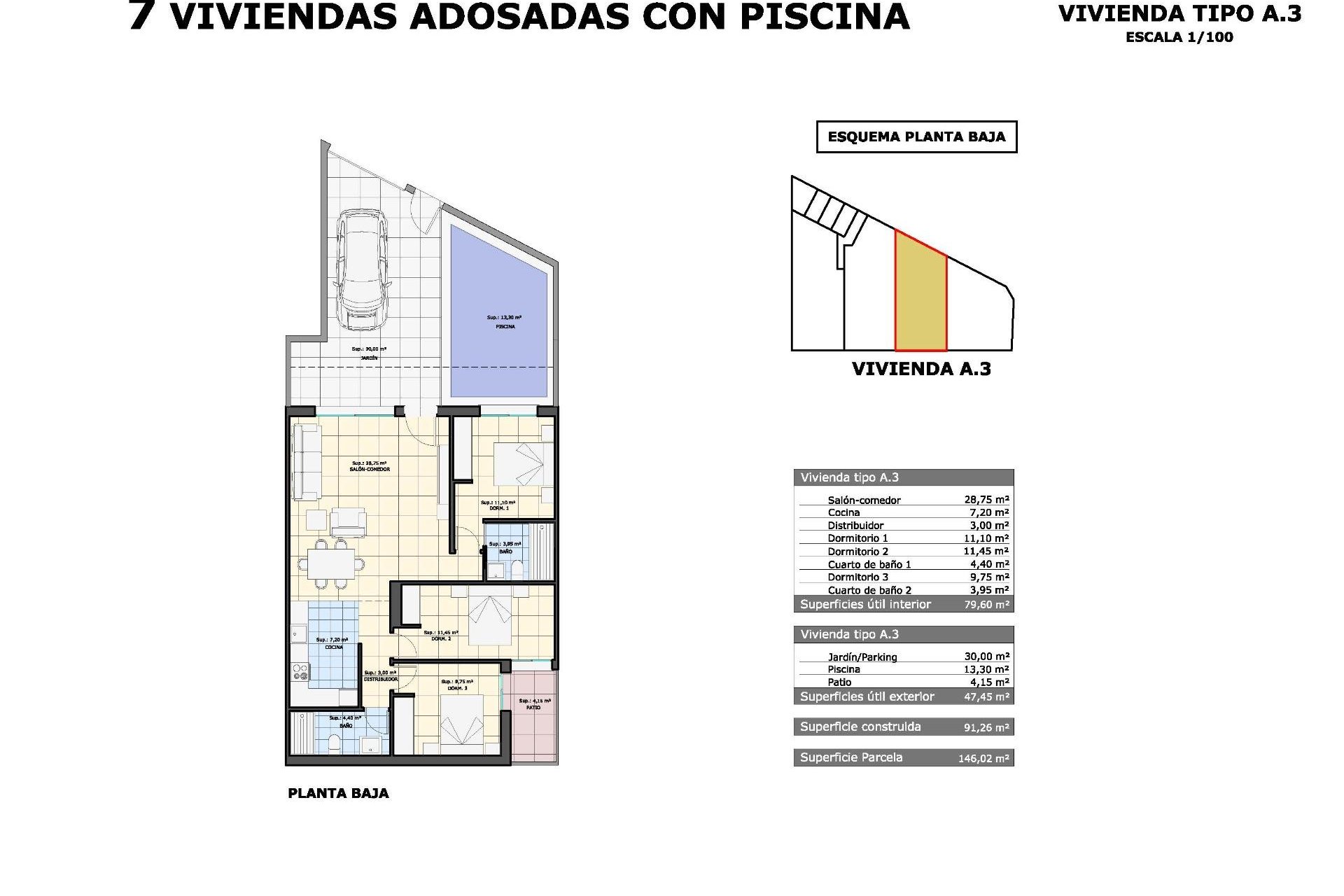 Nieuwbouw Woningen - Ground Floor Bungalow -
Pilar de la Horadada - pueblo
