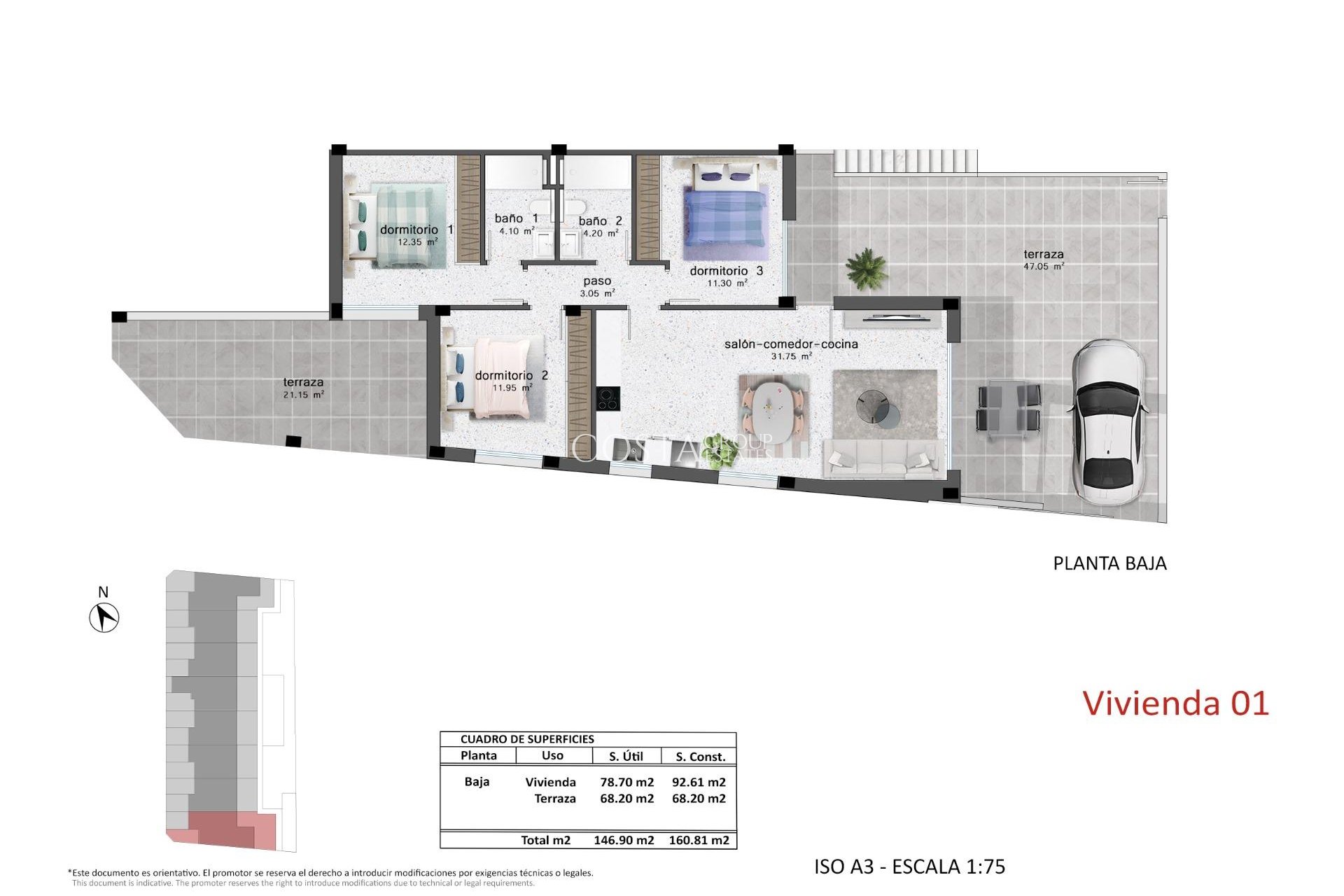 Nieuwbouw Woningen - Ground Floor Bungalow -
Pilar de la Horadada - pueblo