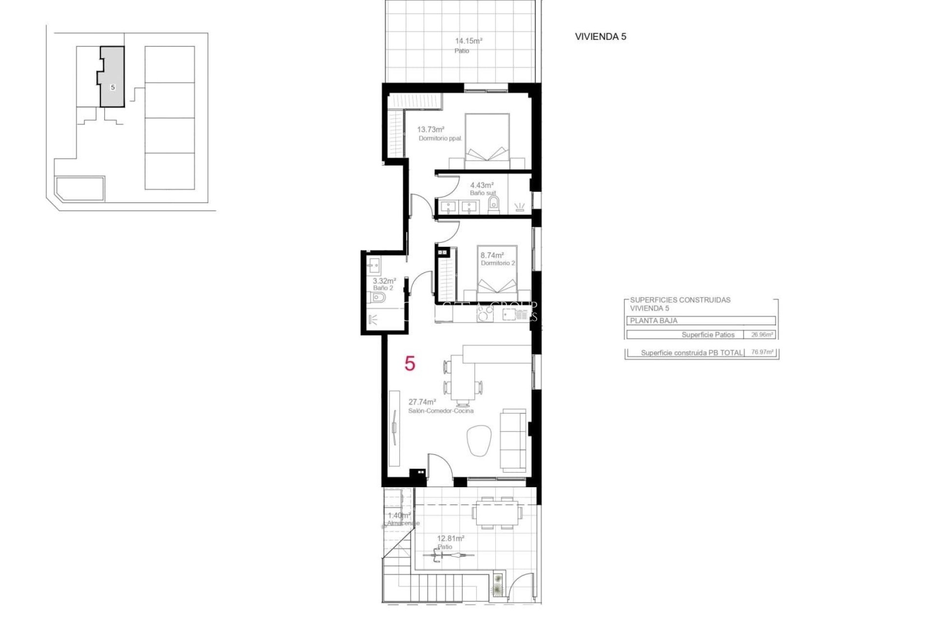 Nieuwbouw Woningen - Ground Floor Bungalow -
Pilar de la Horadada - pueblo