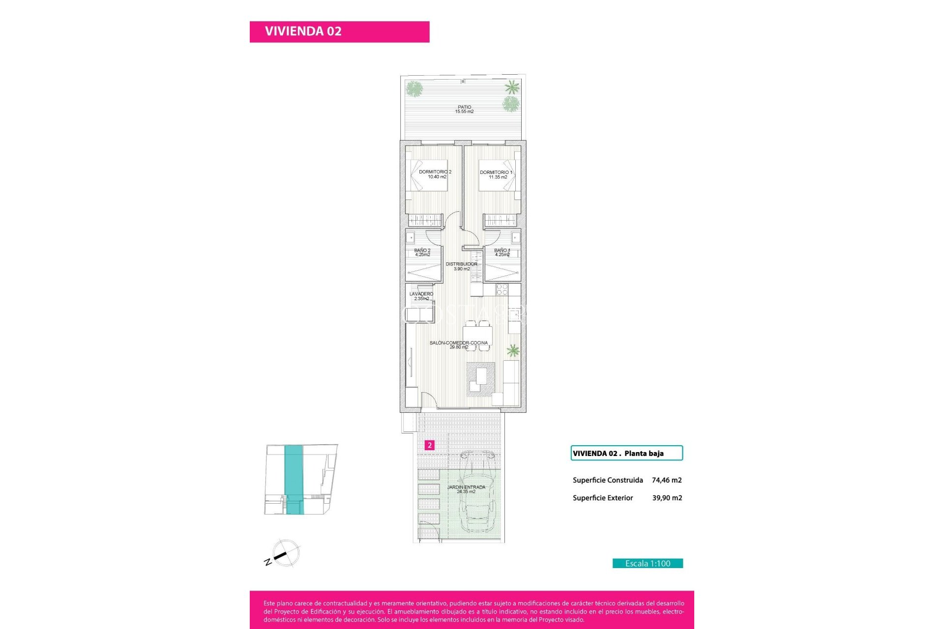 Nieuwbouw Woningen - Ground Floor Bungalow -
San Pedro del Pinatar - Lo Pagan