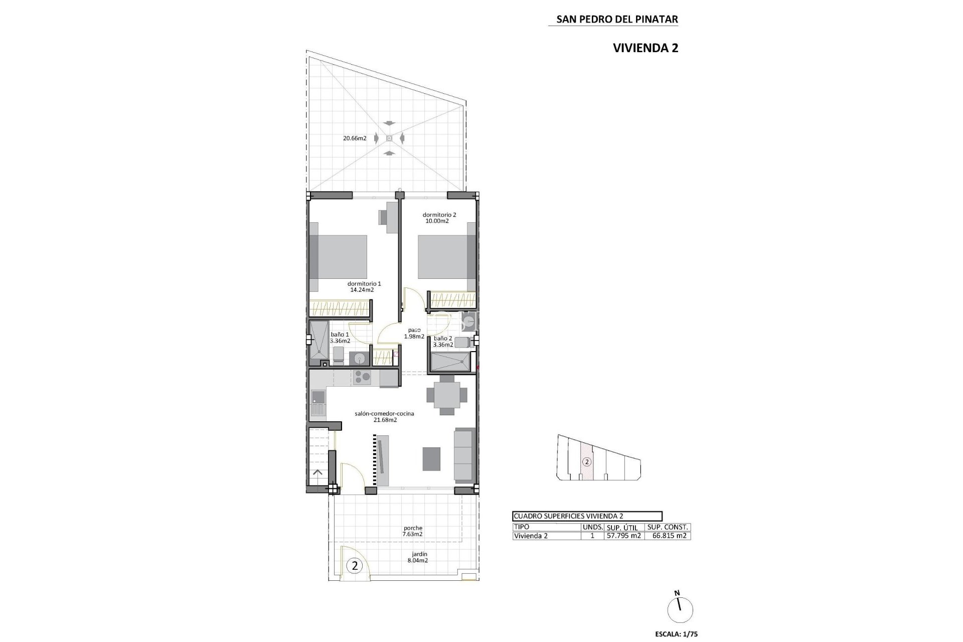 Nieuwbouw Woningen - Ground Floor Bungalow -
San Pedro del Pinatar - Los Cuarteros
