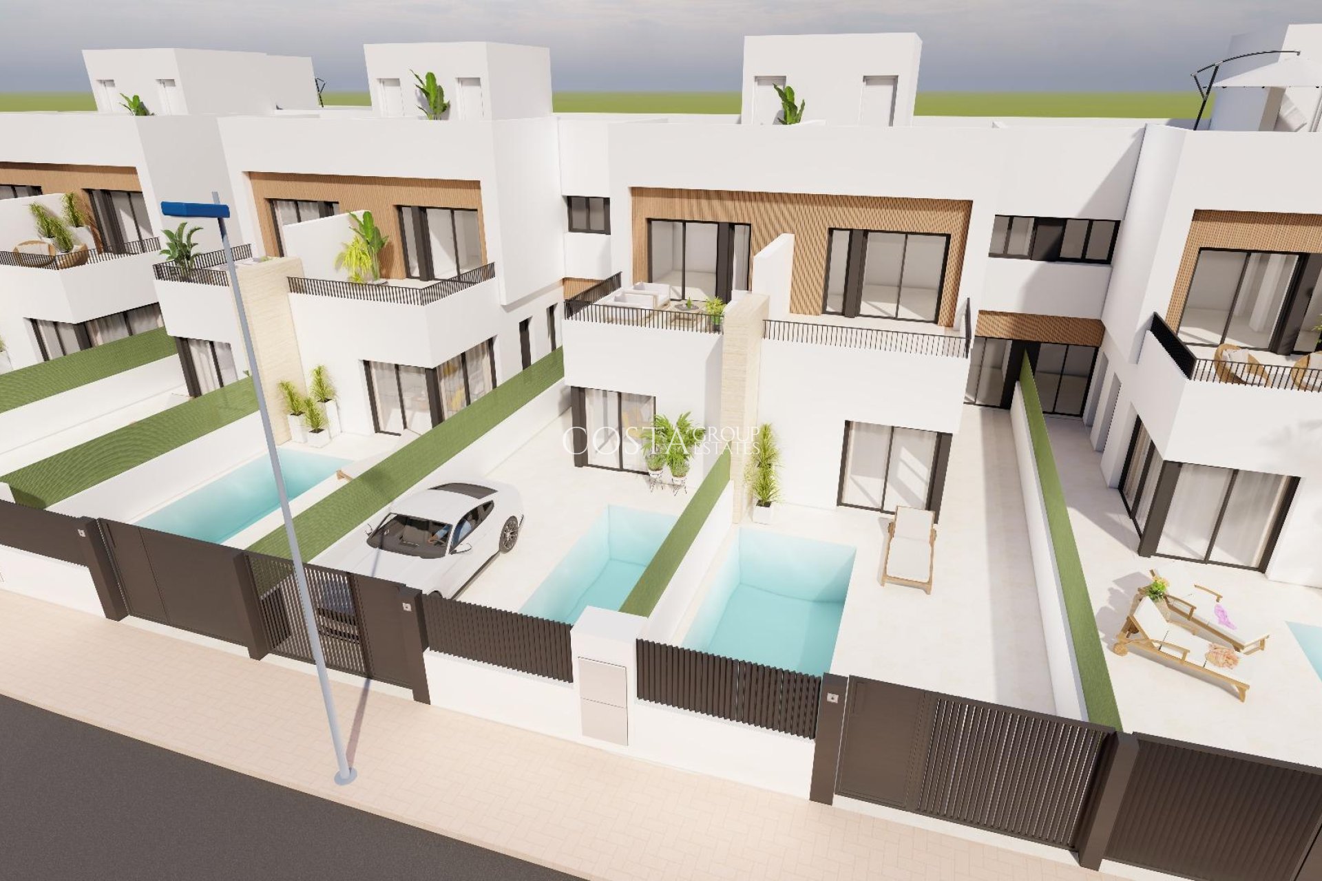 Nieuwbouw Woningen - Semidetached -
Santiago de la Ribera - San Blas
