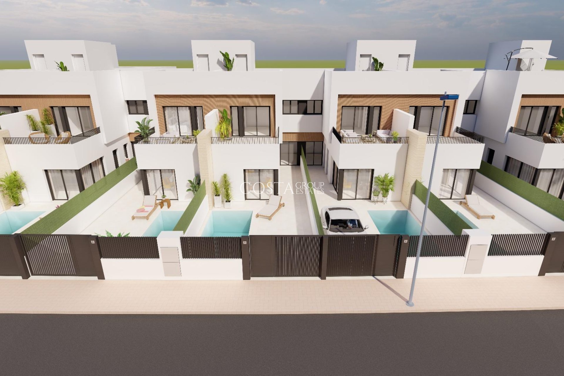 Nieuwbouw Woningen - Semidetached -
Santiago de la Ribera - San Blas
