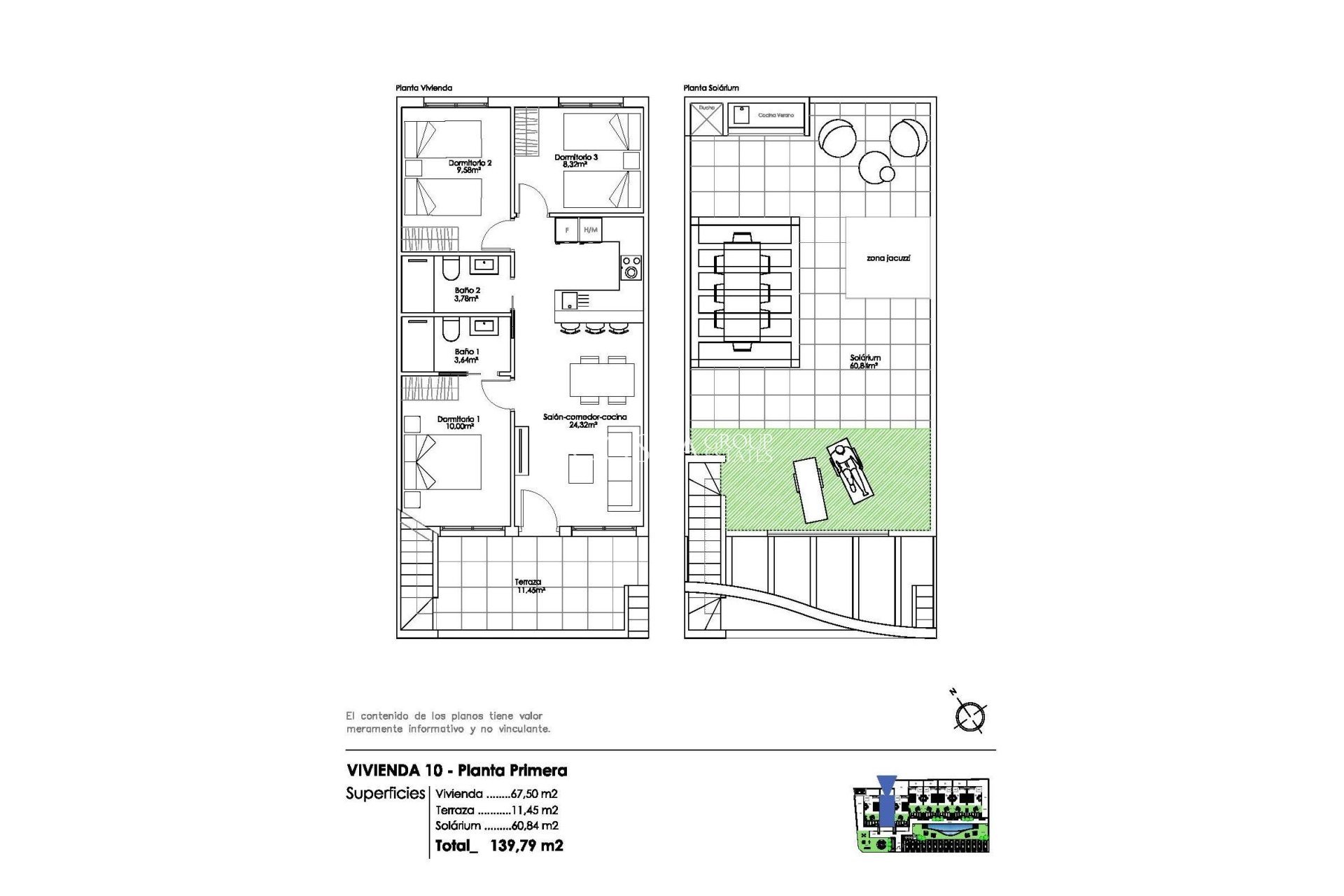 Nieuwbouw Woningen - Top Floor Bungalow -
Pilar de la Horadada - Parque Ramon eugenio Escudero