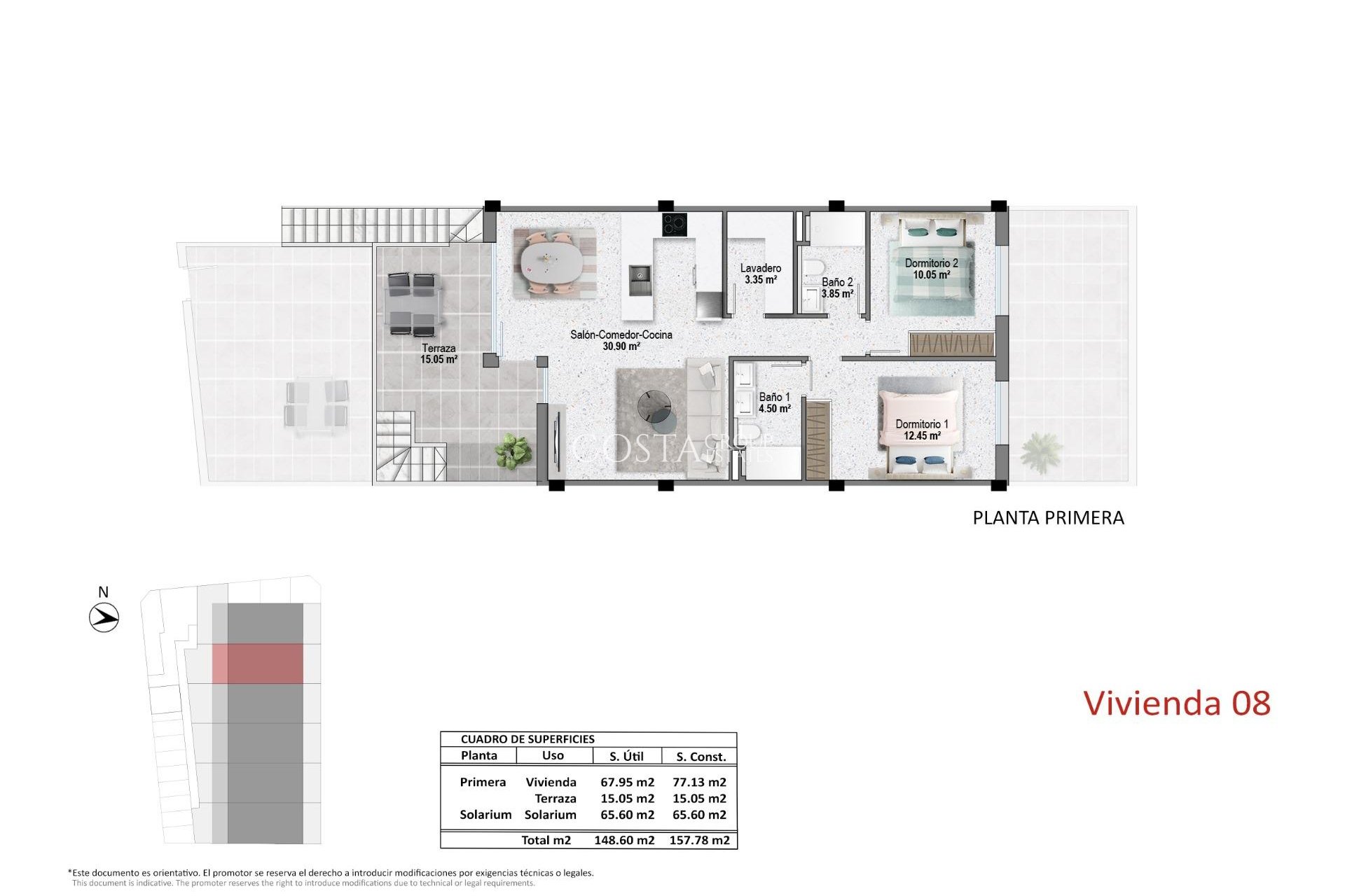 Nieuwbouw Woningen - Top Floor Bungalow -
Pilar de la Horadada - pueblo
