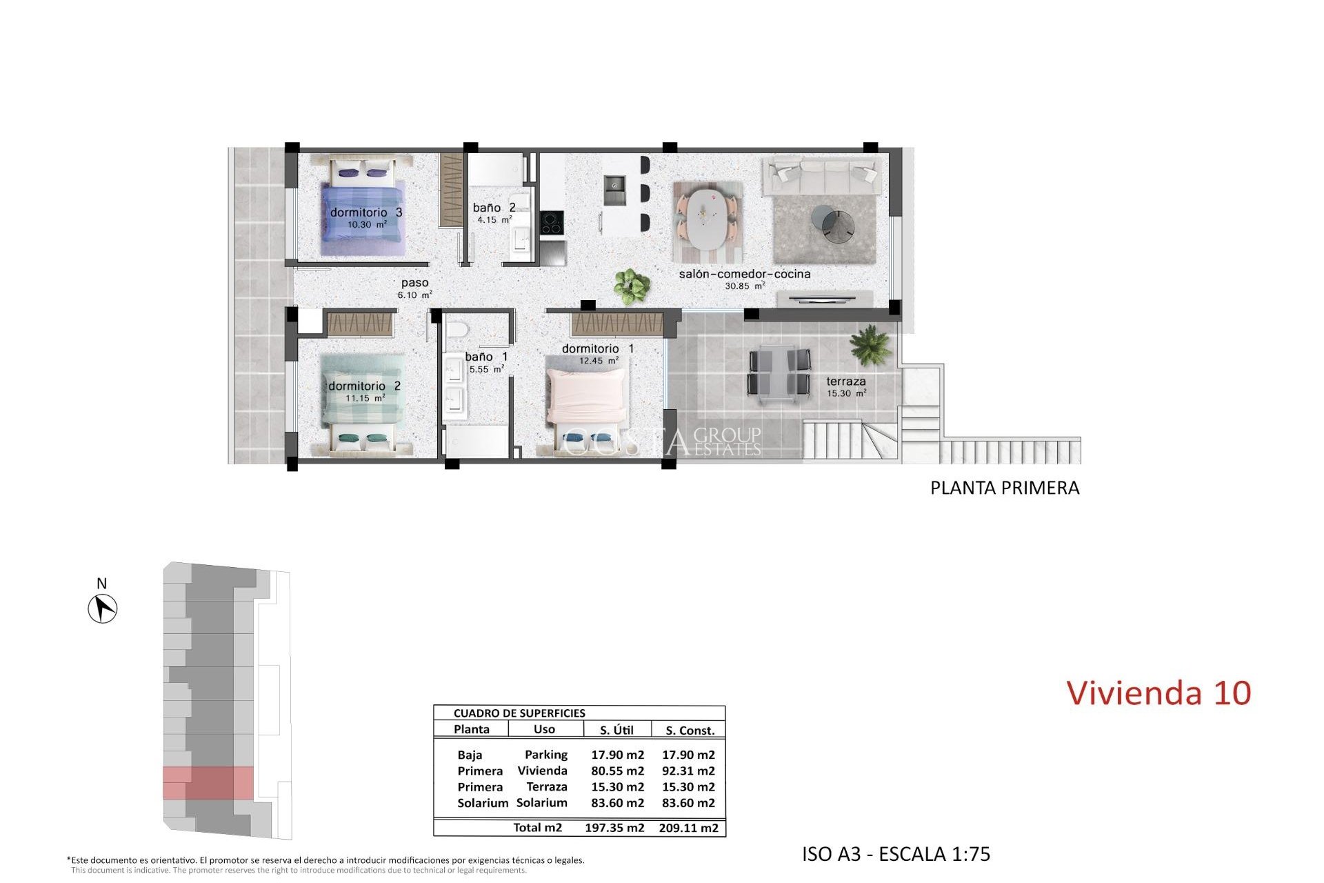 Nieuwbouw Woningen - Top Floor Bungalow -
Pilar de la Horadada - pueblo