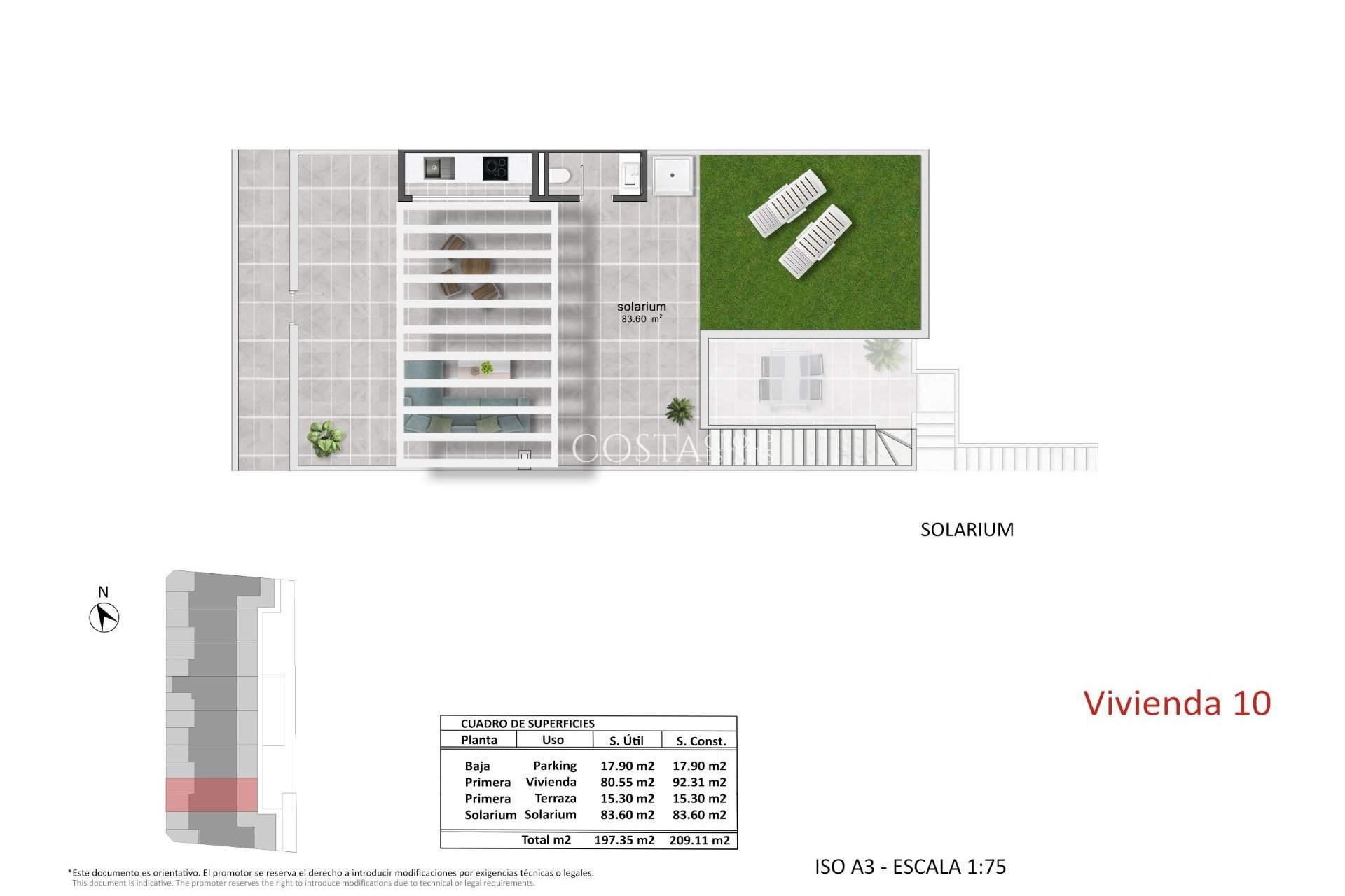 Nieuwbouw Woningen - Top Floor Bungalow -
Pilar de la Horadada - pueblo
