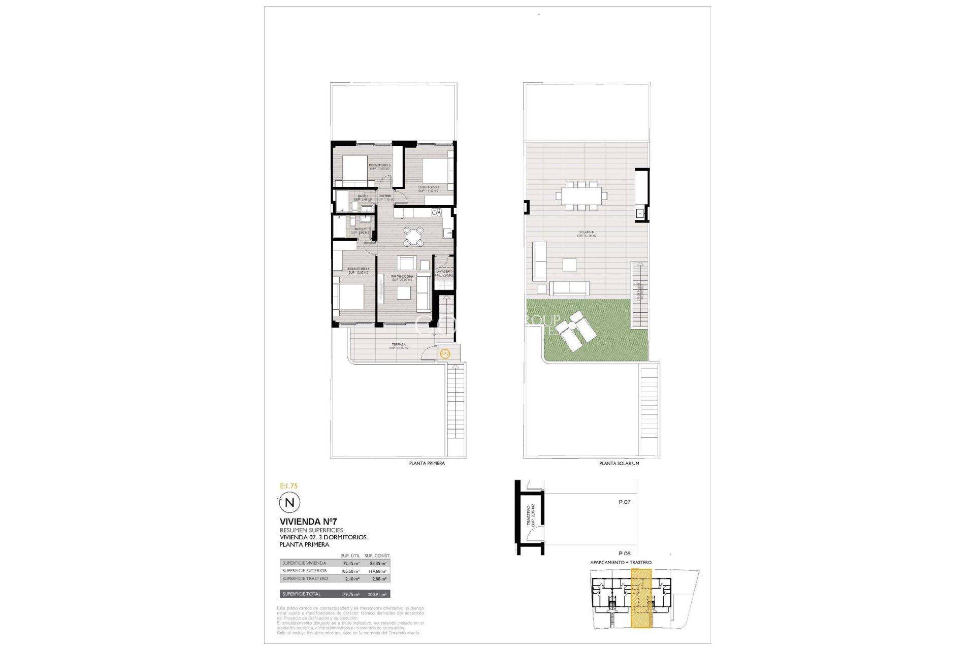Nieuwbouw Woningen - Top Floor Bungalow -
San Pedro del Pinatar - Los Cuarteros