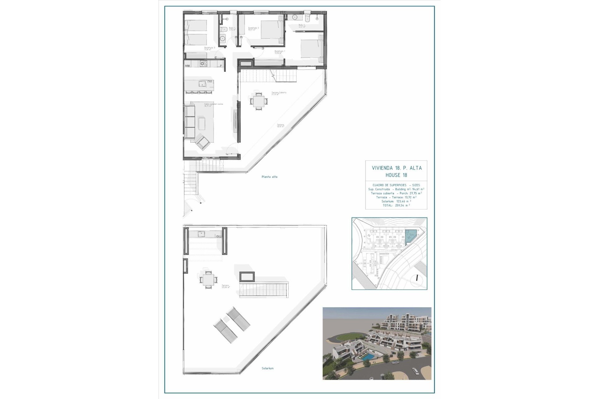 Nieuwbouw Woningen - Top Floor Bungalow -
Vera - Pueblo Salinas