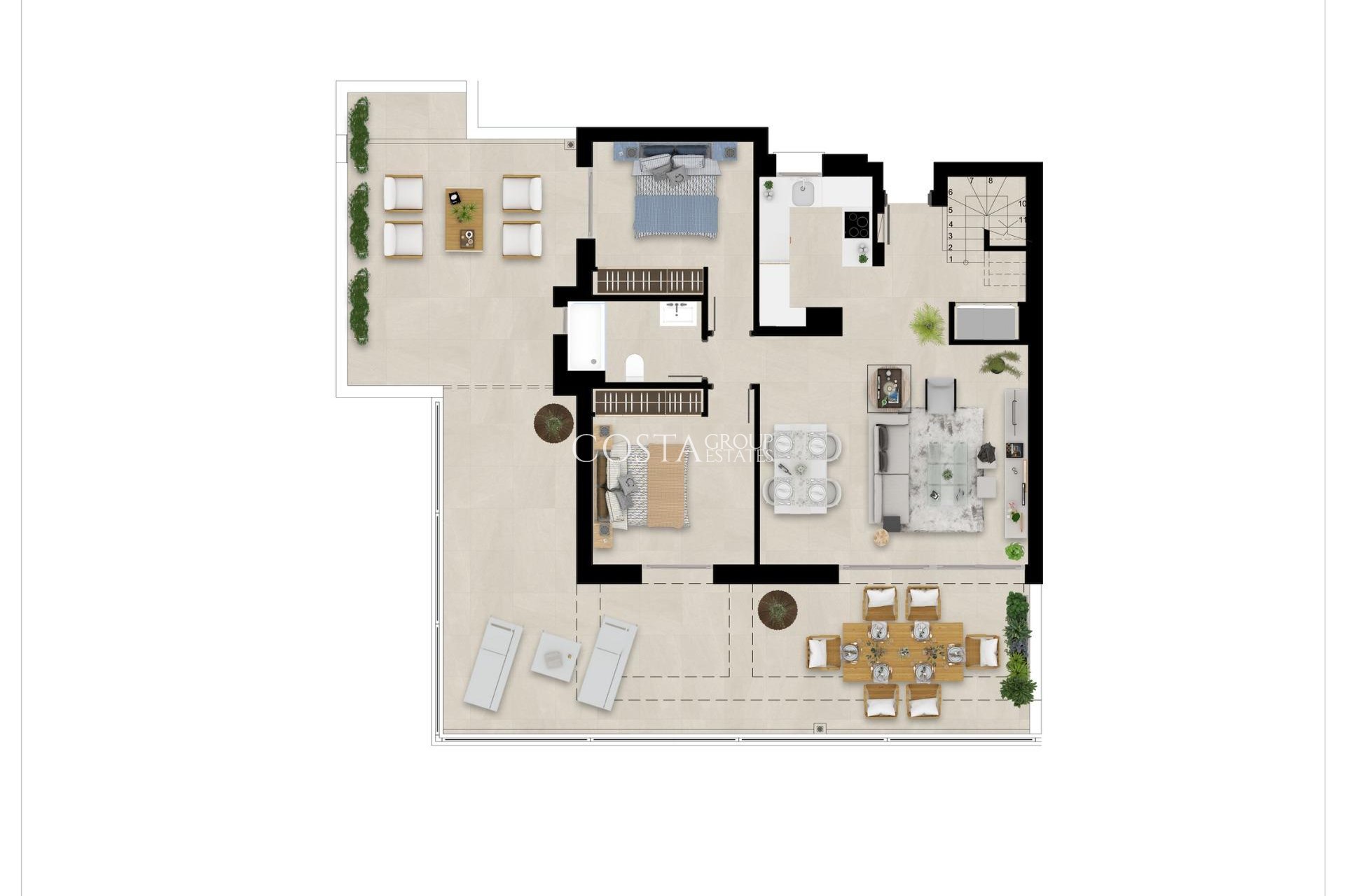 Nouvelle construction - Duplex Penthouse -
Sotogrande - San Roque Club