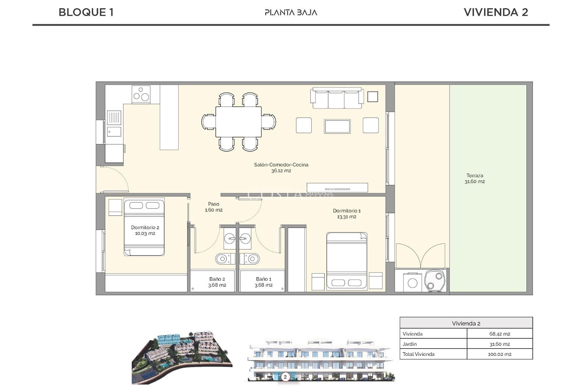 Nouvelle construction - Ground floor apartment -
Finestrat - Puig Campana Golf
