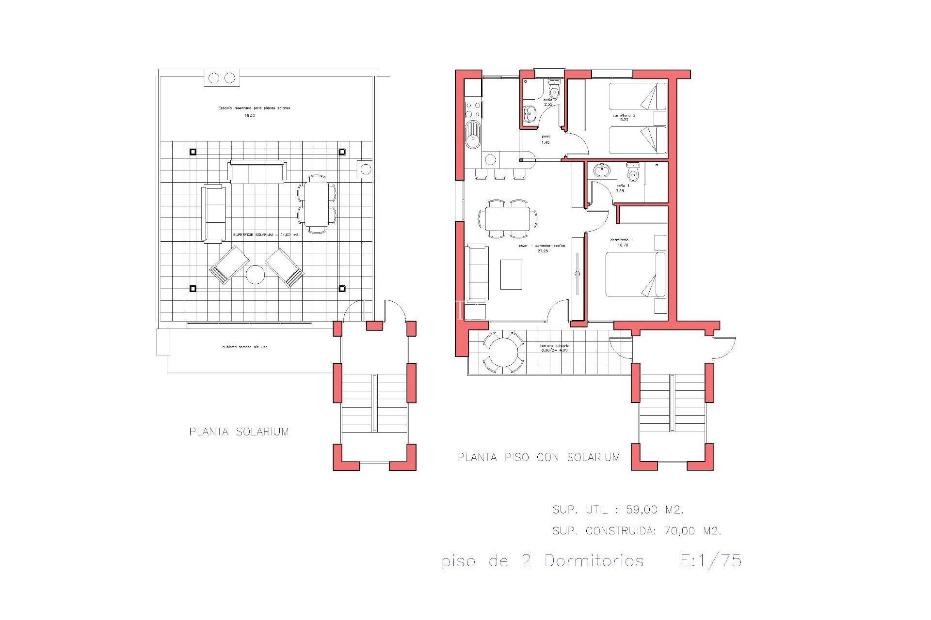 Nouvelle construction - Top Floor Bungalow -
Fuente Álamo - La Pinilla