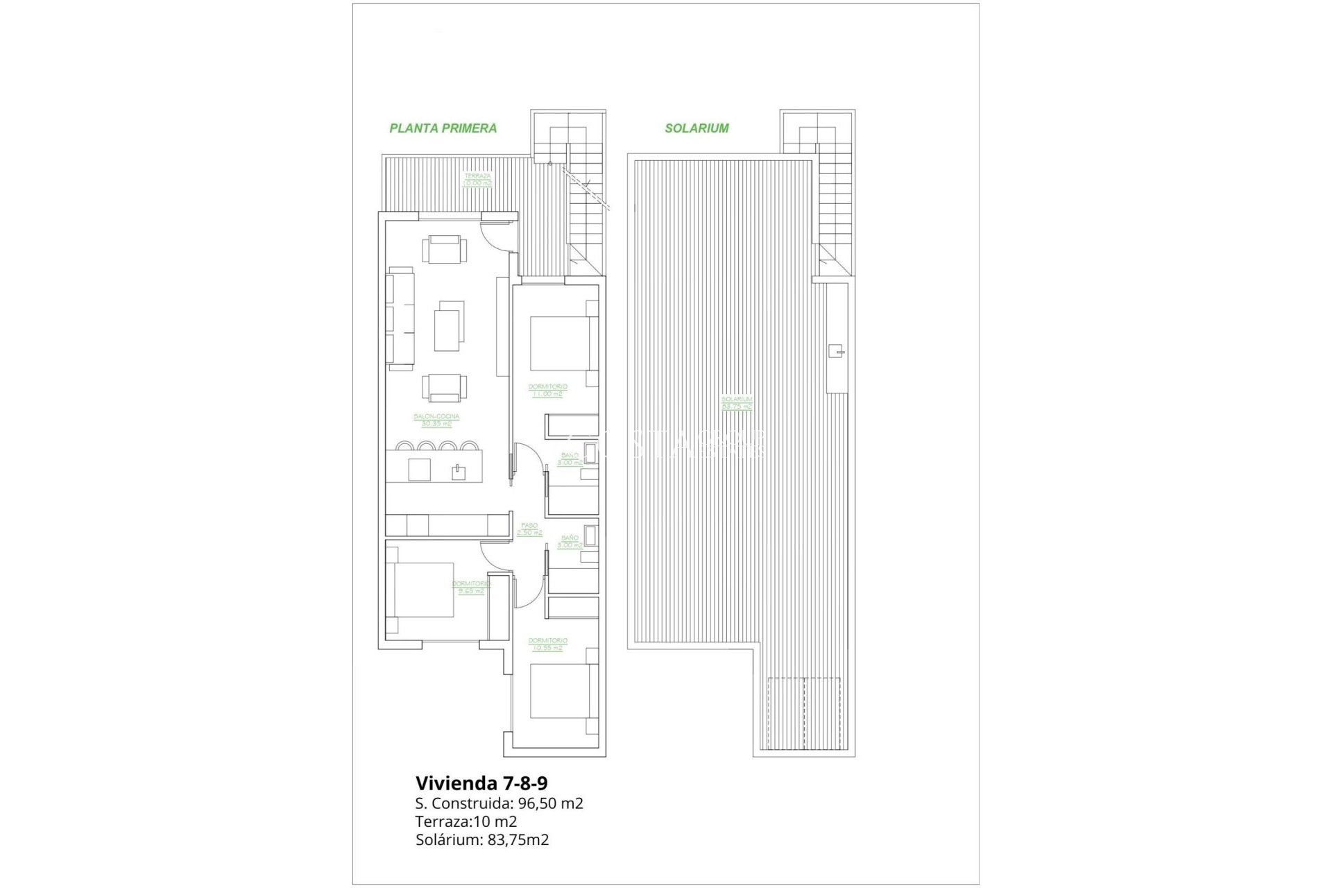 Nouvelle construction - Top Floor Bungalow -
San Pedro del Pinatar - Los Antolinos