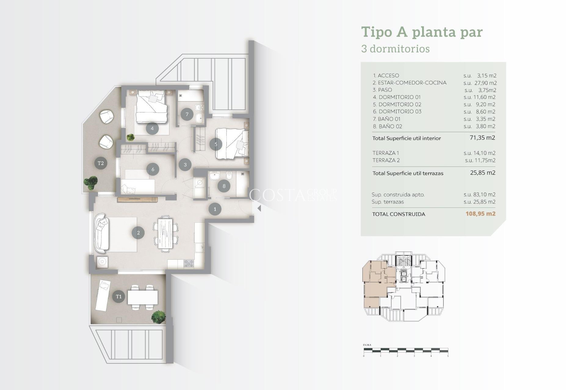 Nowy budynek - Apartament -
Calpe - Playa Cantal Roig