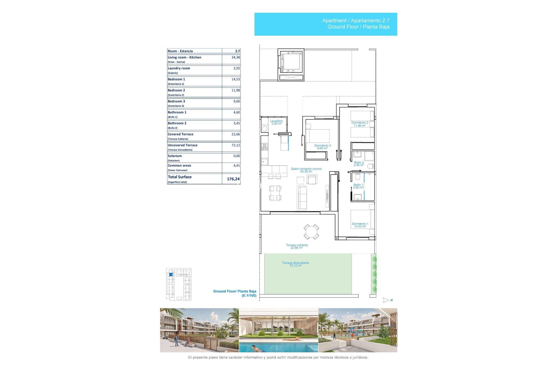 Nowy budynek - Ground floor apartment -
Pilar de la Horadada - Playa de las Higuericas