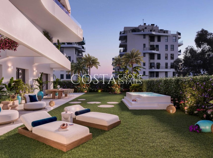 Nowy budynek - Ground floor apartment -
Villajoyosa - Playa del Torres