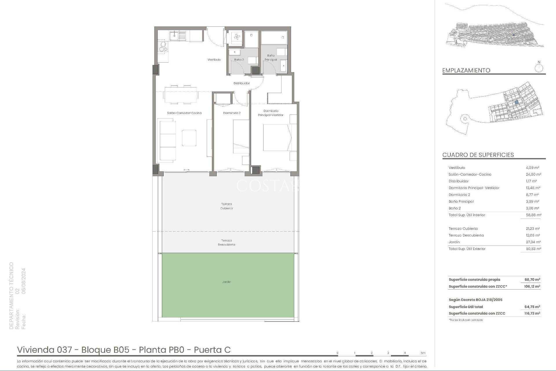 Nowy budynek - Ground Floor Bungalow -
Mojacar - Playa Macenas (Mojácar)