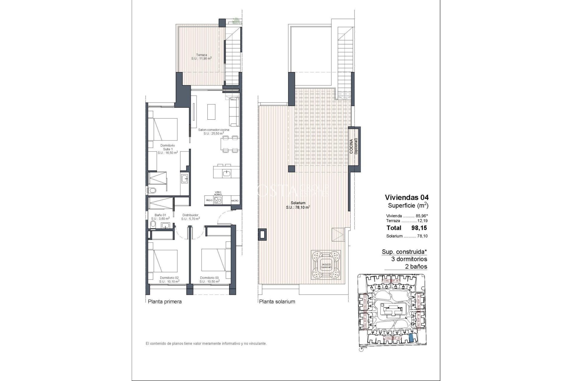 Nowy budynek - Top Floor Bungalow -
Ciudad Quesada - Lo Marabú