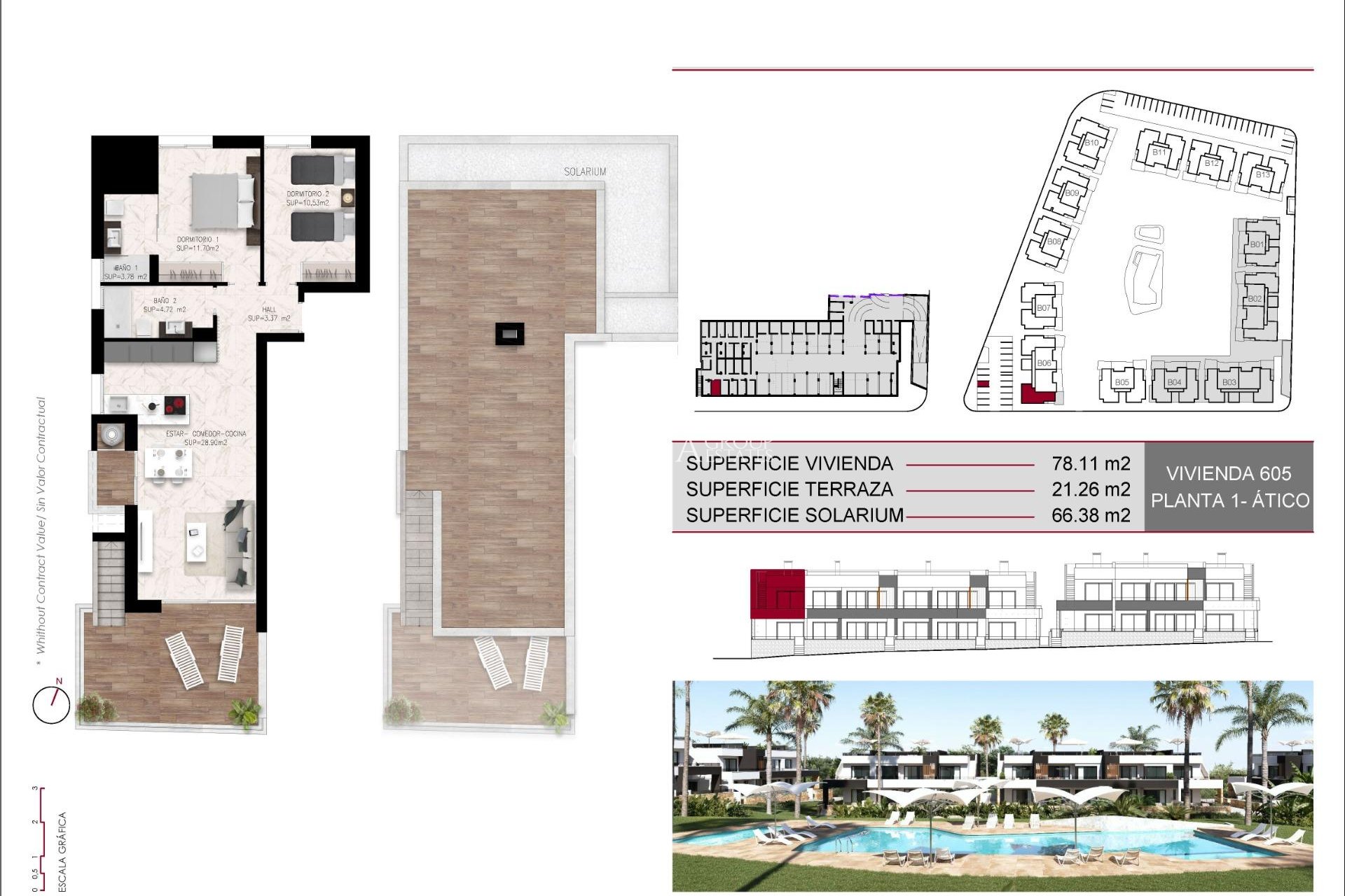Nowy budynek - Top Floor Bungalow -
Ciudad Quesada - Lo Marabú