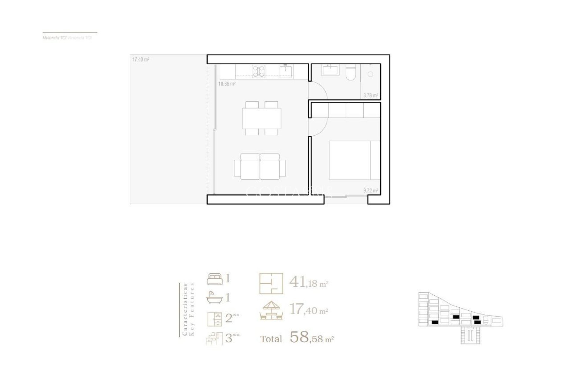 Nowy budynek - Willa -
Alfas del Pí - Barranc Fondo
