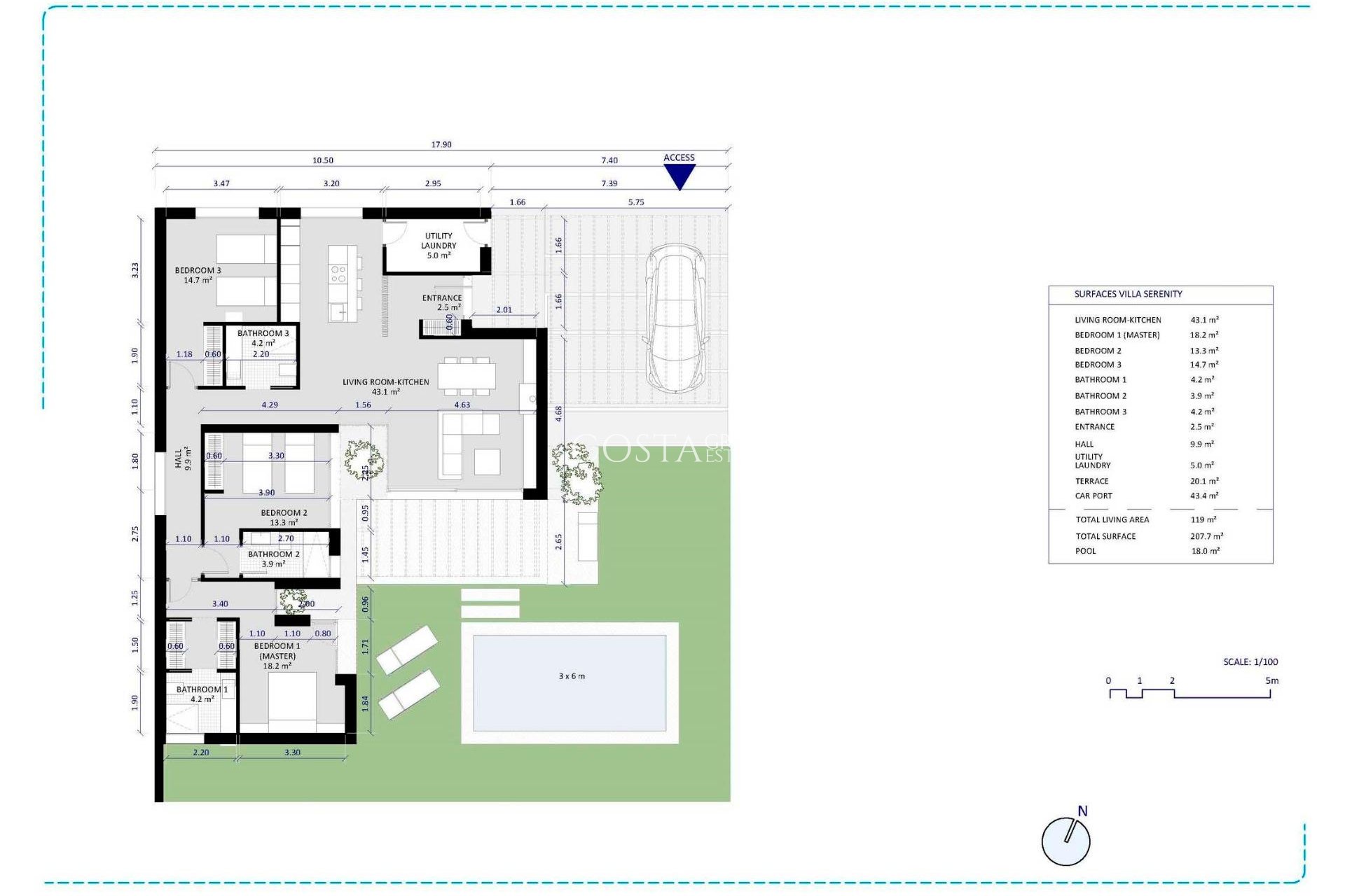 Nowy budynek - Willa -
Banos y Mendigo - Altaona Golf