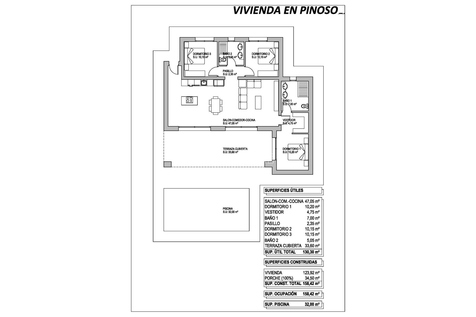 Nowy budynek - Willa -
Pinoso - Lel